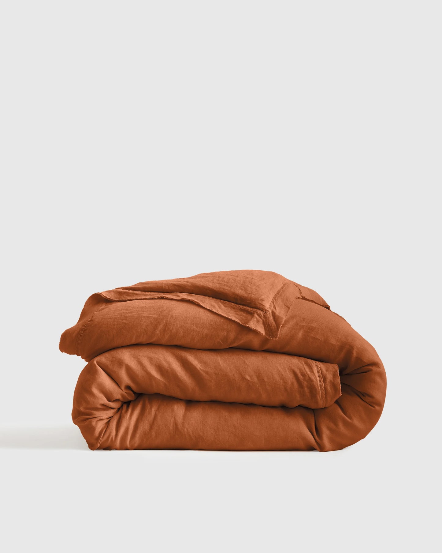 European Linen Double Flange Duvet Cover - Twin / Pine