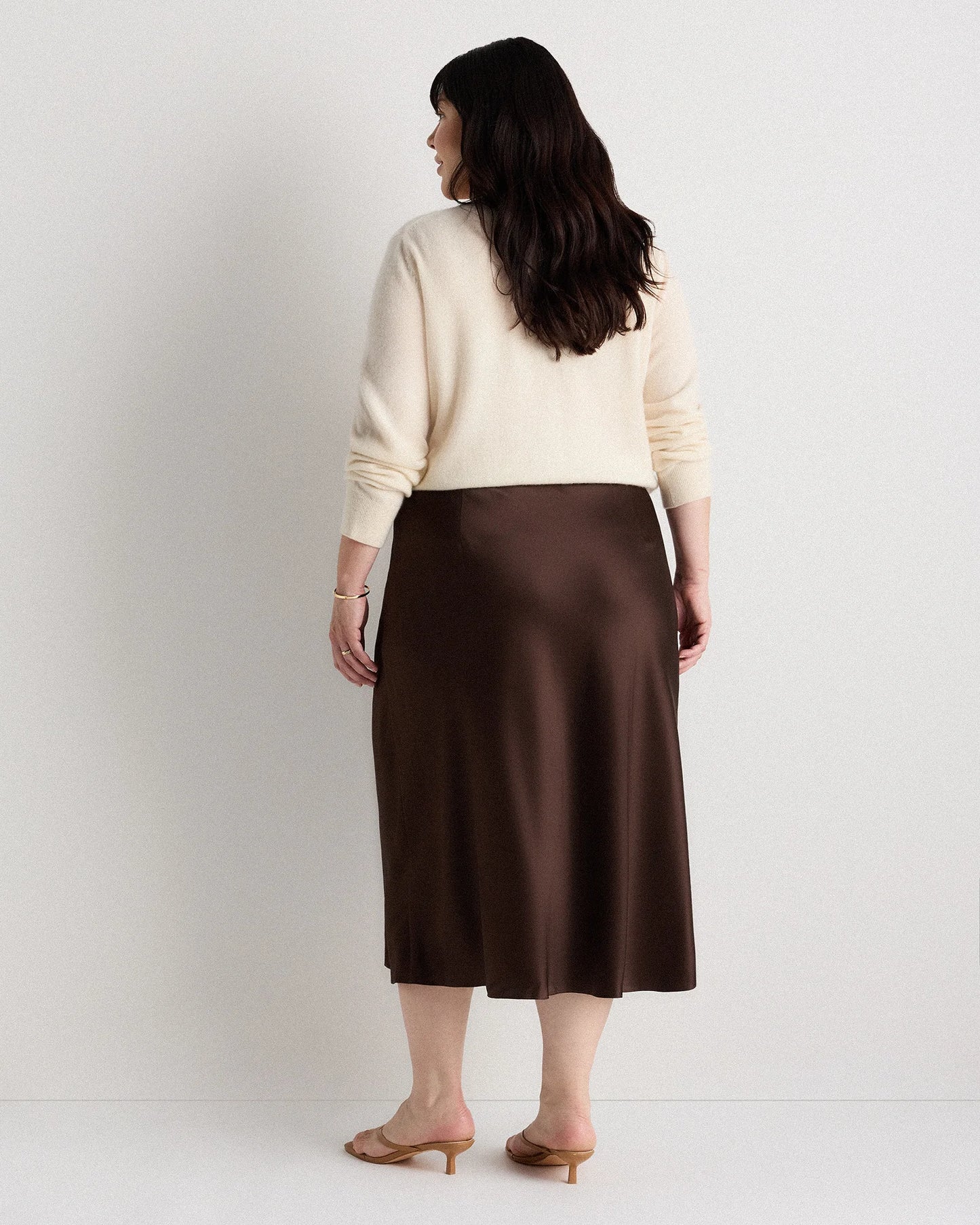 100% Washable Silk Skirt - 1X / Wine Tasting Red