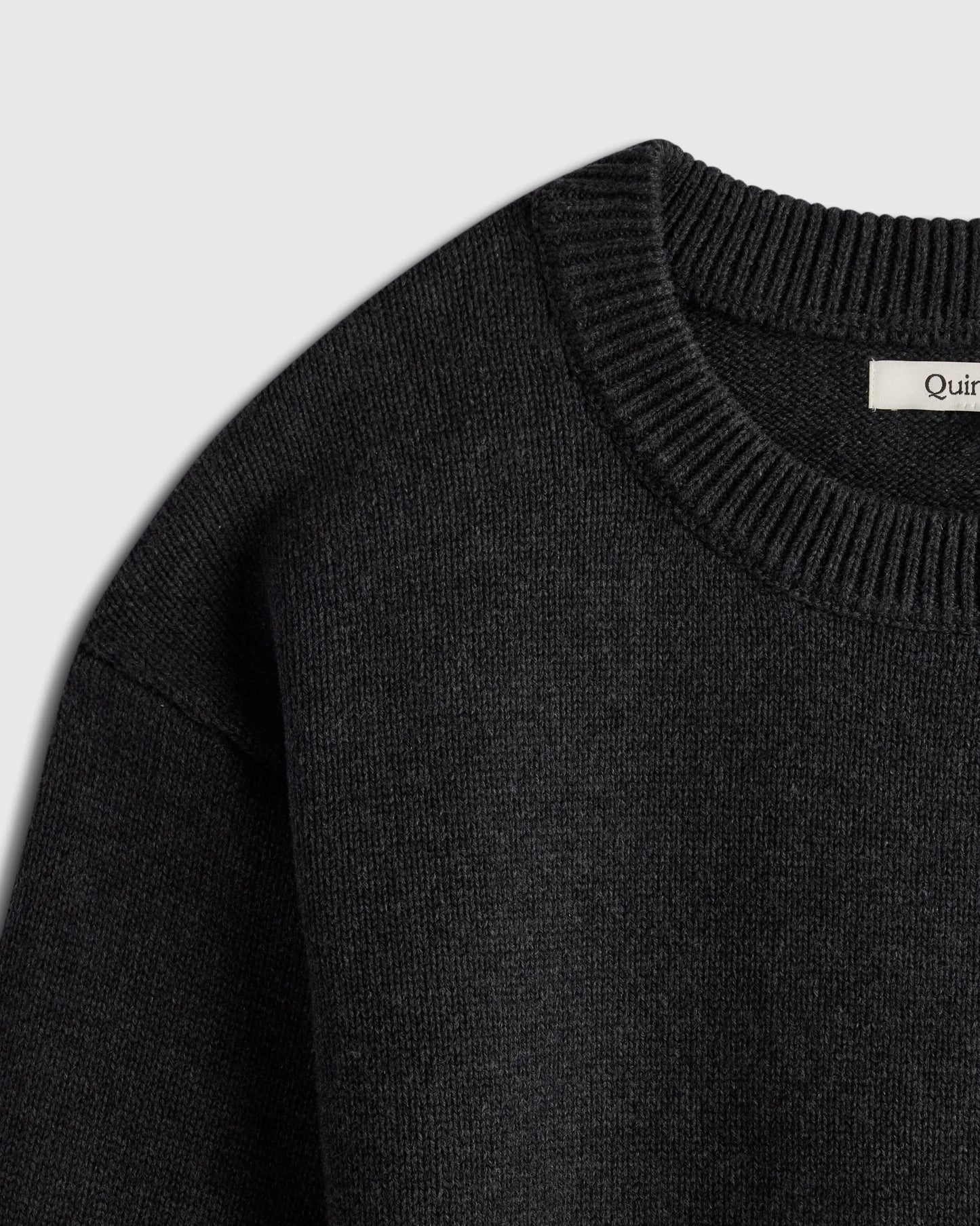 100% Organic Cotton Crewneck Sweater - 2T / Navy/White