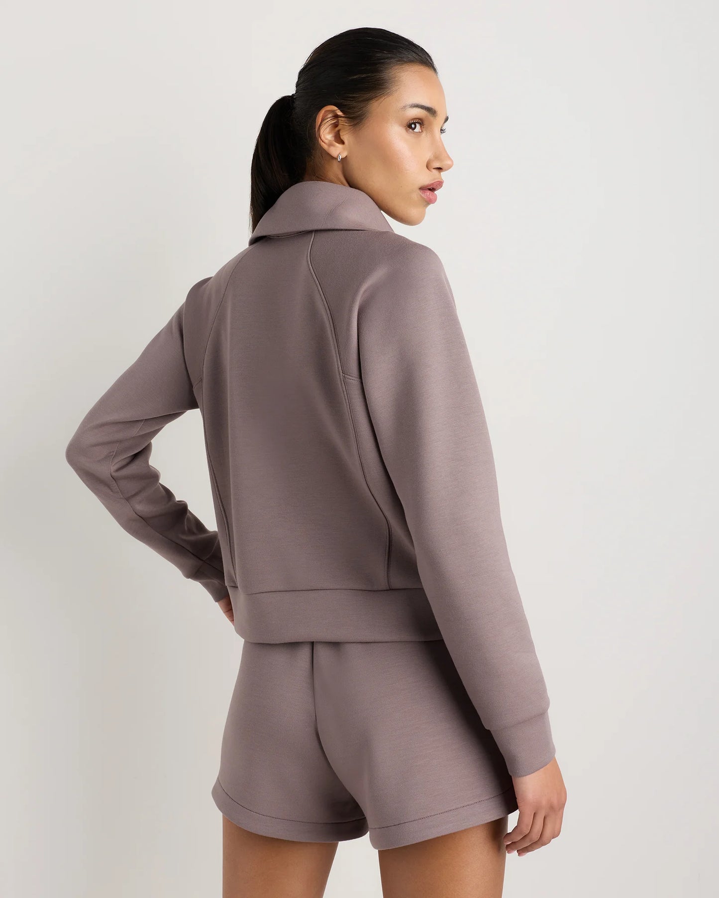 CloudComfort Half Zip Sweatshirt - XS / Pebble Beige