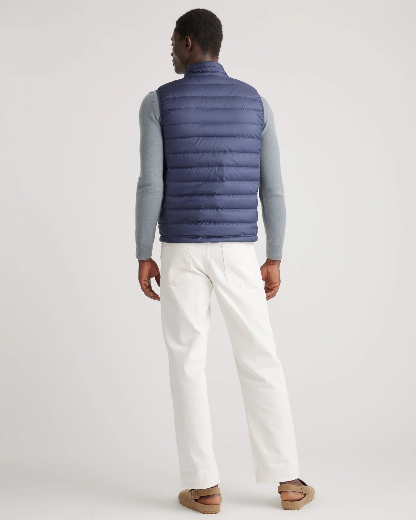 Lightweight Down Packable Puffer Vest - S / Overcast Grey