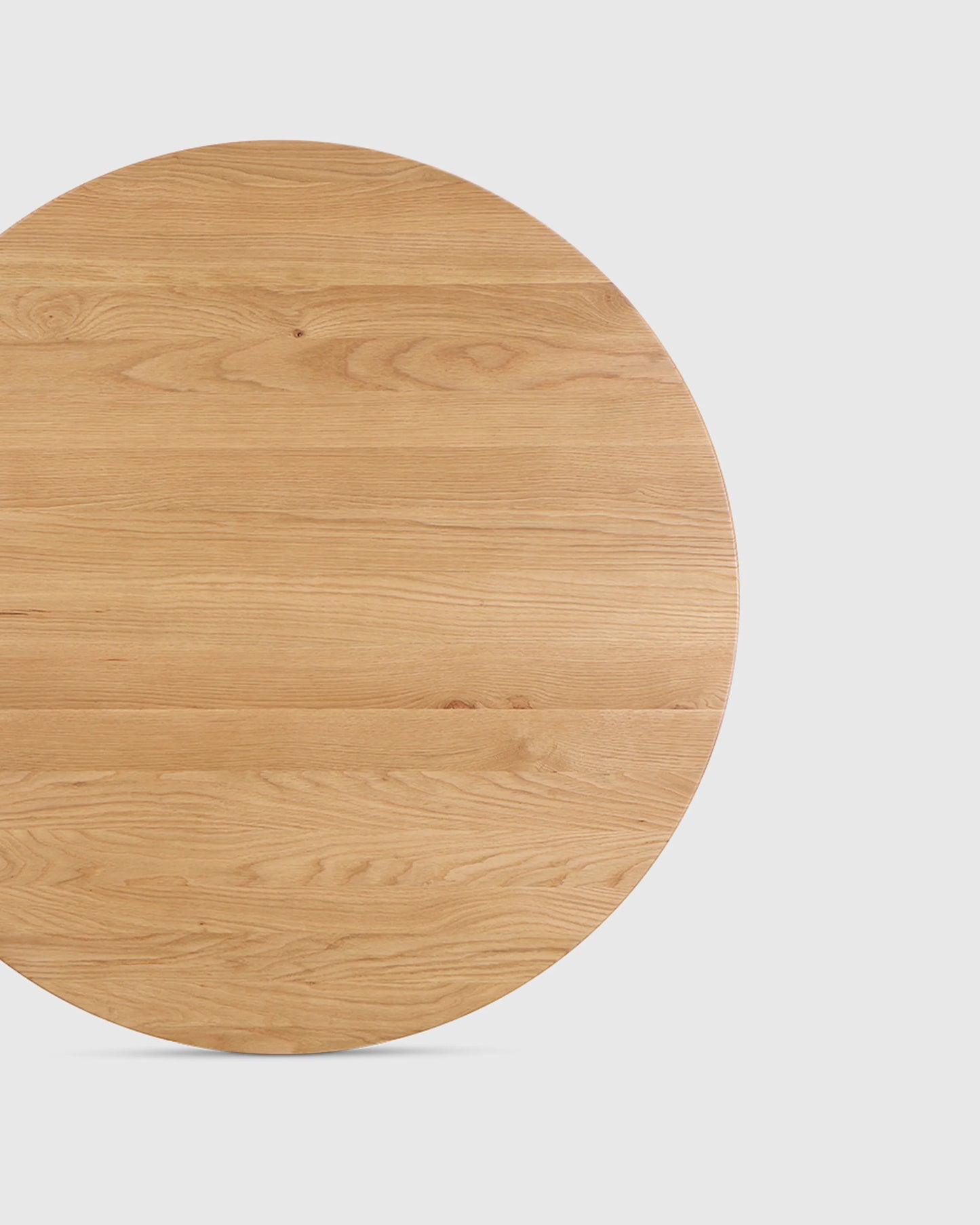 Solid Wood Midcentury Round Dining Table - One Size / Brown Walnut
