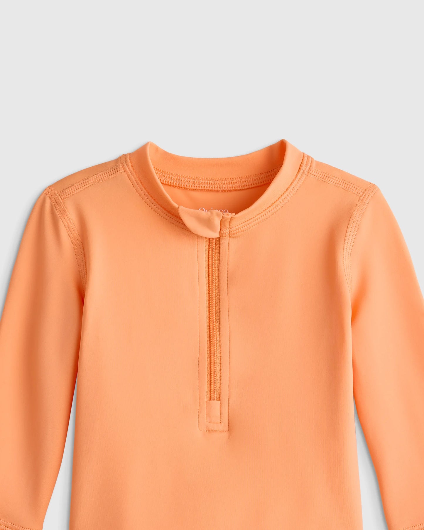 Long Sleeve Zip-Up Rash Guard - 0-3M / Yellow