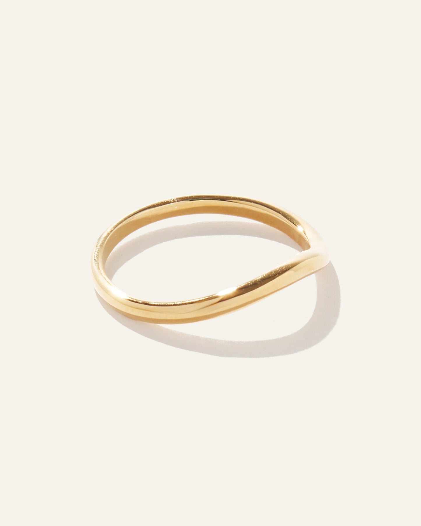 Bold Wave Ring - 4 / Gold Vermeil