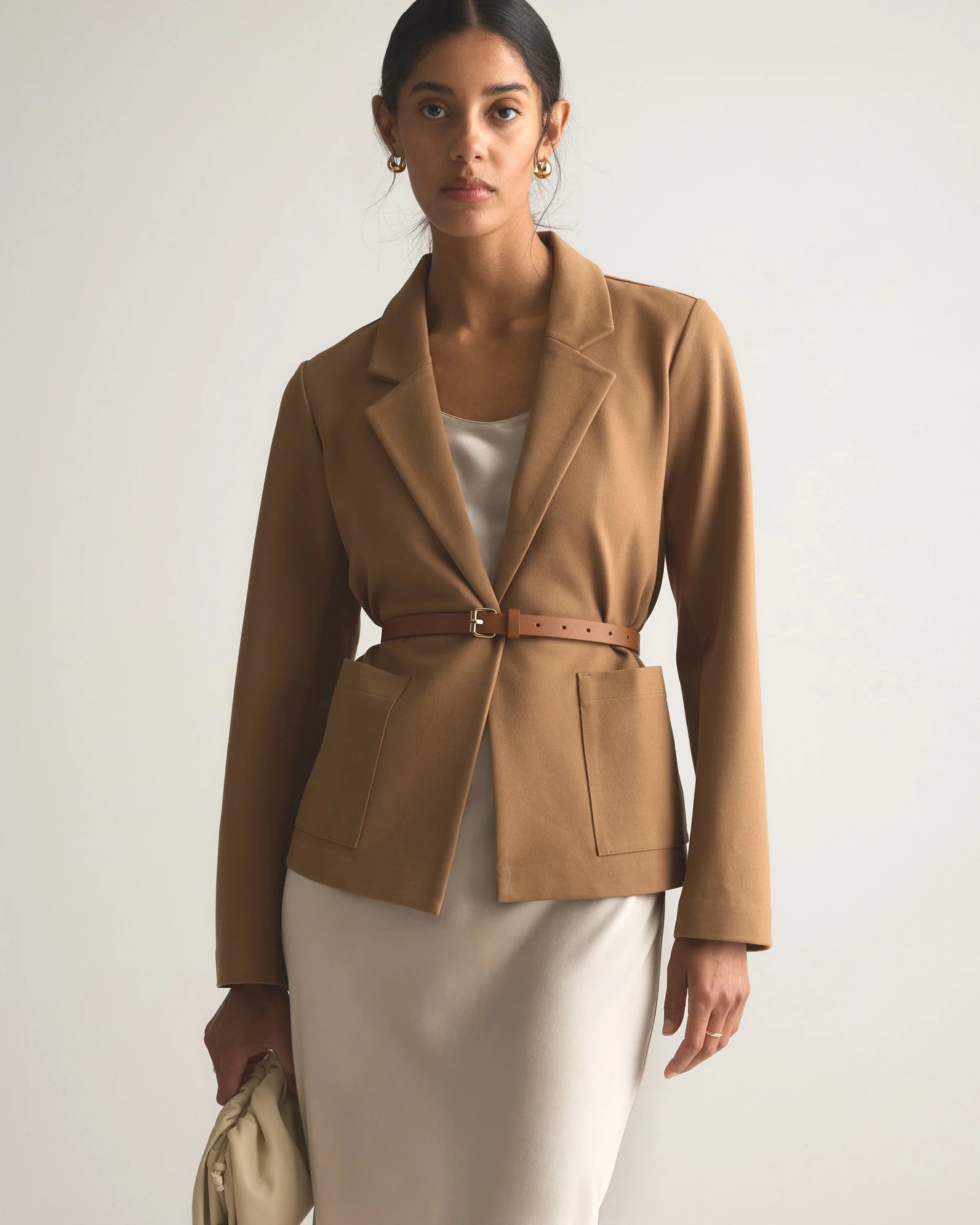 Ultra-Stretch Ponte Open Blazer - XS / Black