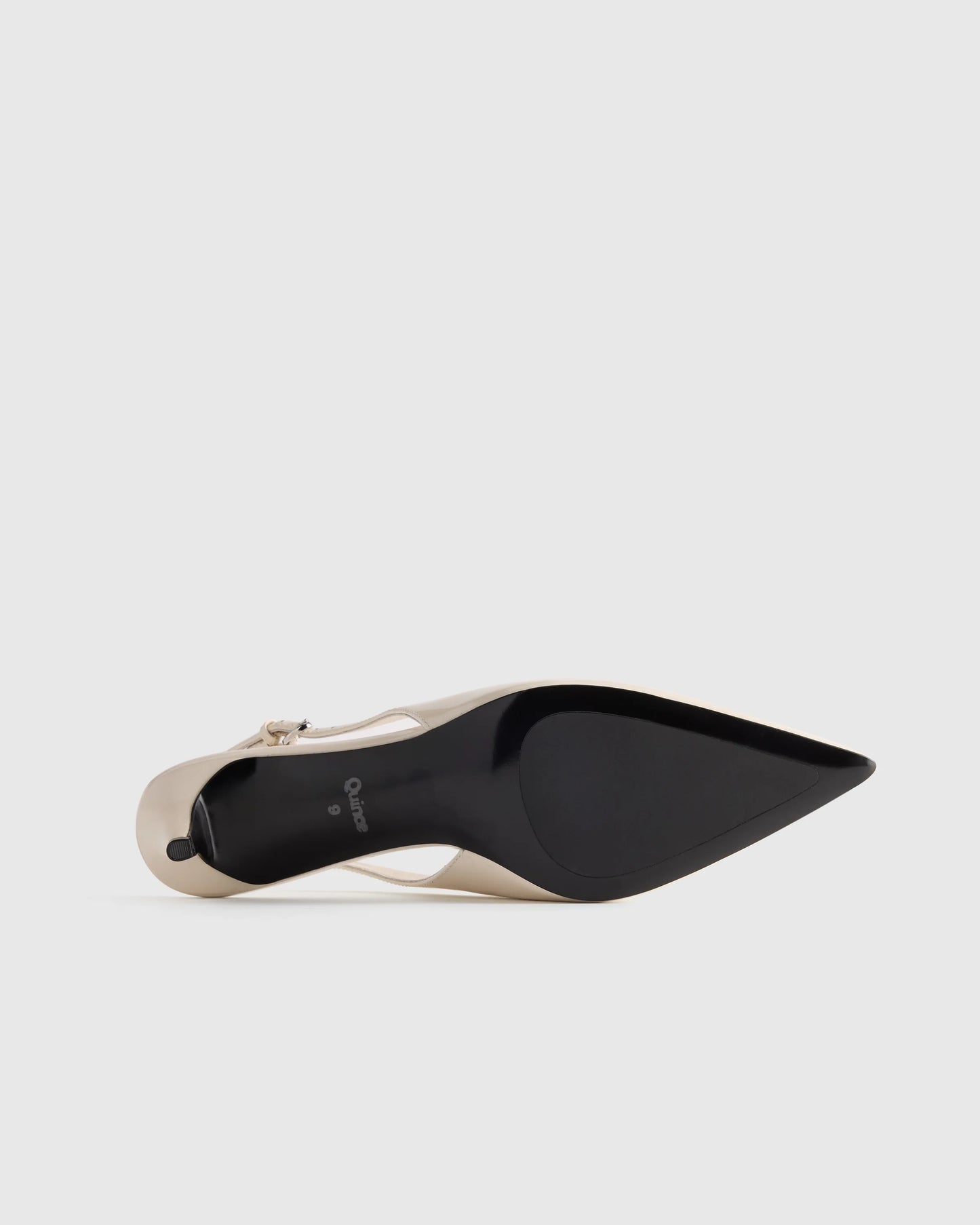 Italian Leather 55mm Slingback Pump - 5 / Black Patent