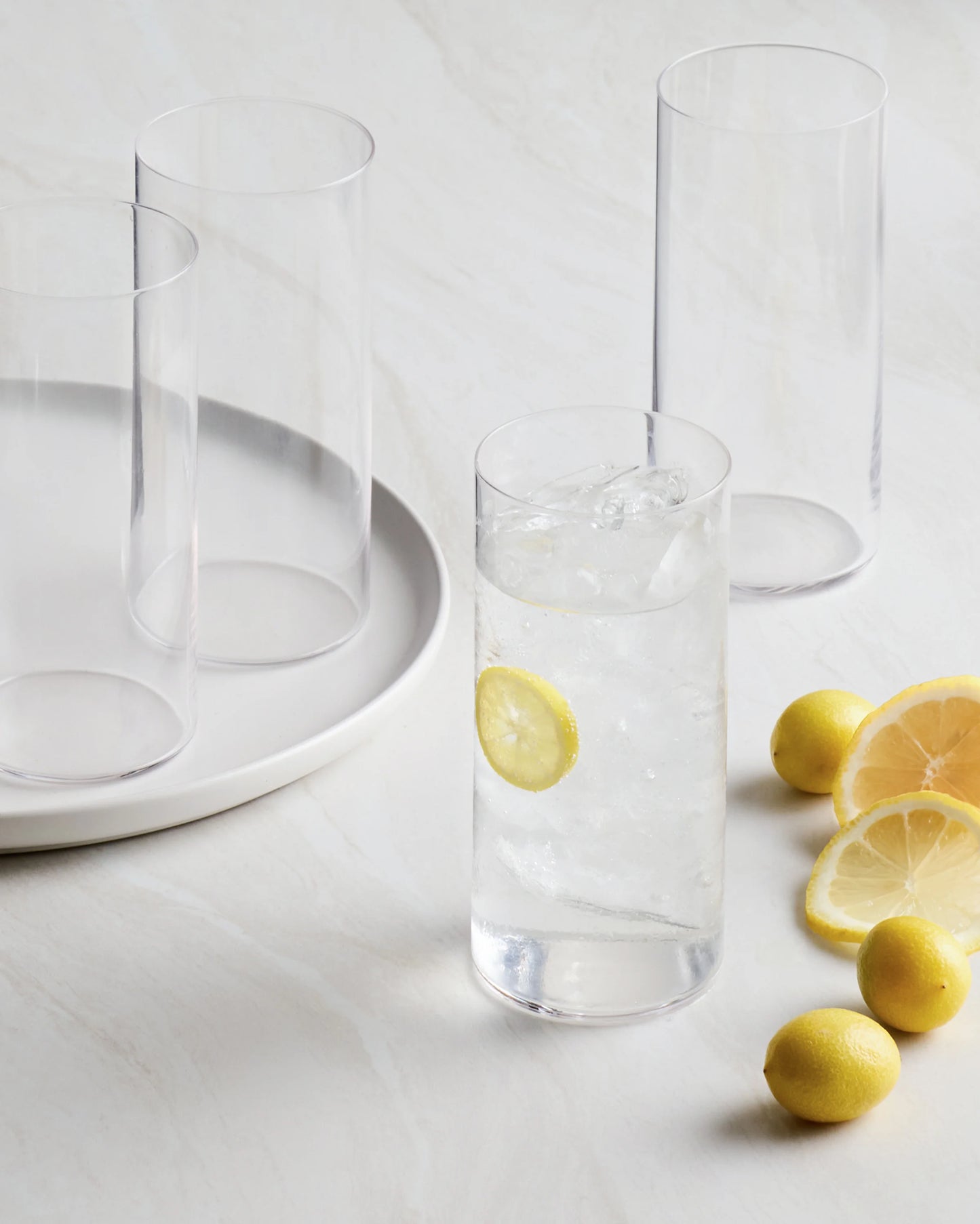 Essential Crystal Tall Drinking Glasses, Set of 6 - One Size / No Color
