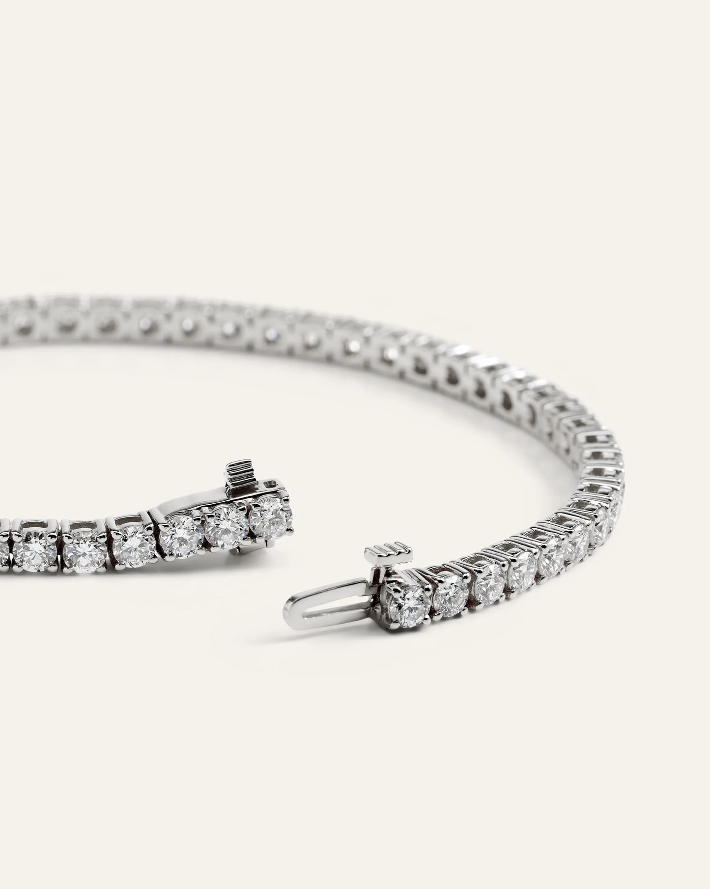 14K Gold Lab Grown Diamond Tennis Bracelet - 5ctw - 6.5" / Yellow Gold