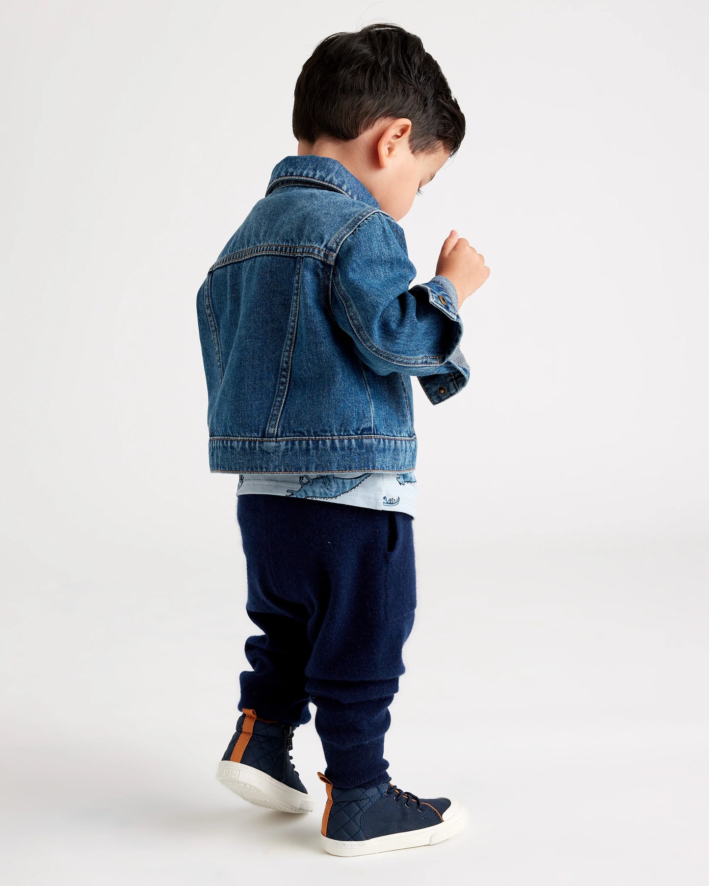 100% Organic Cotton Denim Jacket - 2T / Medium Wash