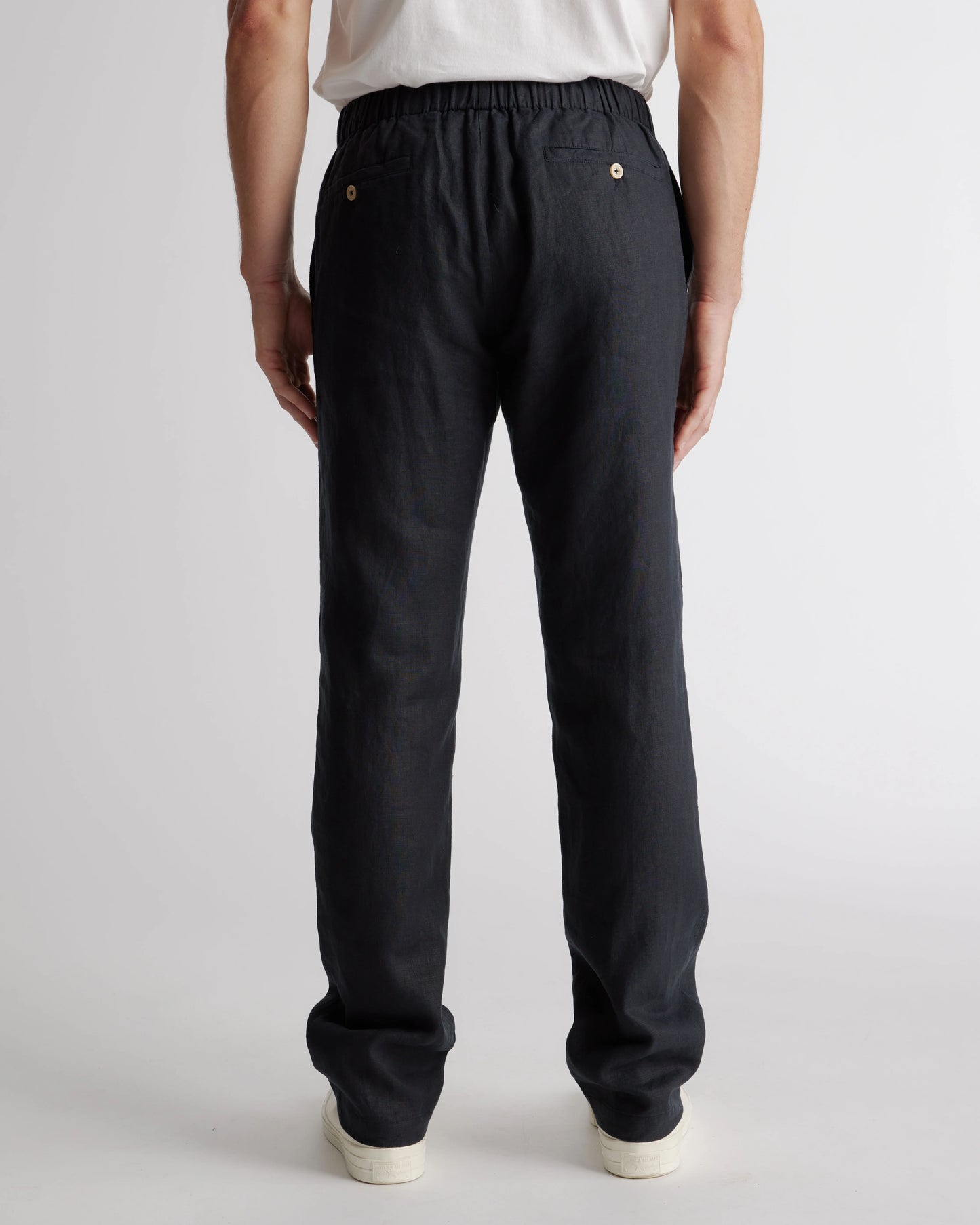100% European Linen Pants - S / Bayberry Olive