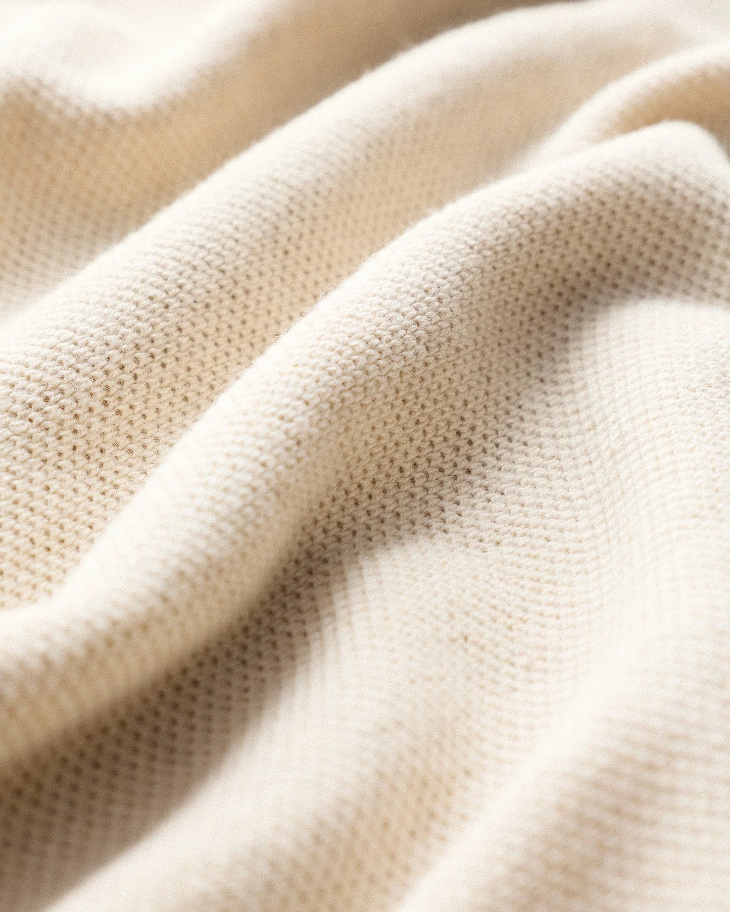 100% Organic Cotton Pique Crewneck Sweater - S / Moonstone Blue