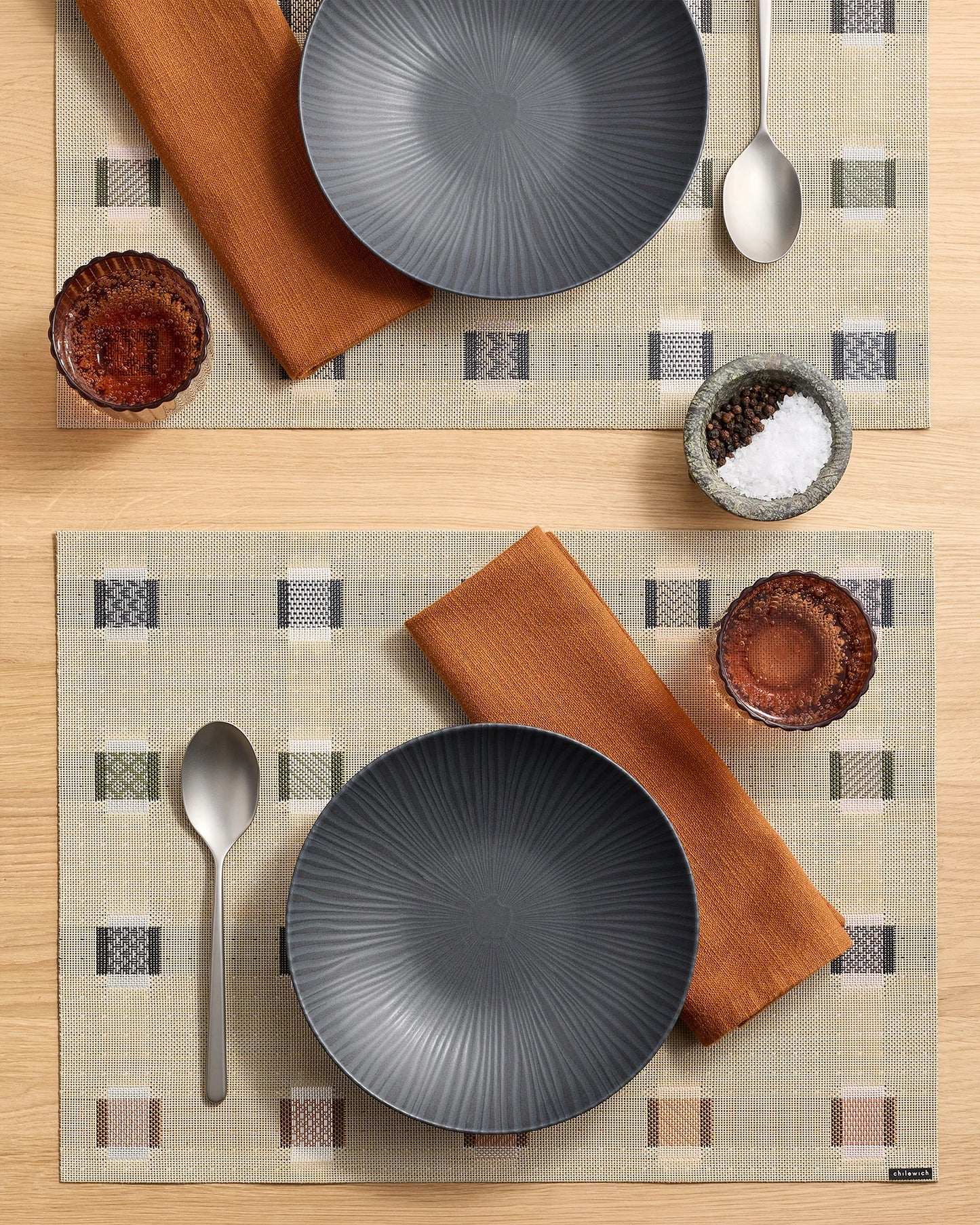 Sampler Easy-Care Rectangular Placemat, Set of 4 by Chilewich - One Size / White Multi