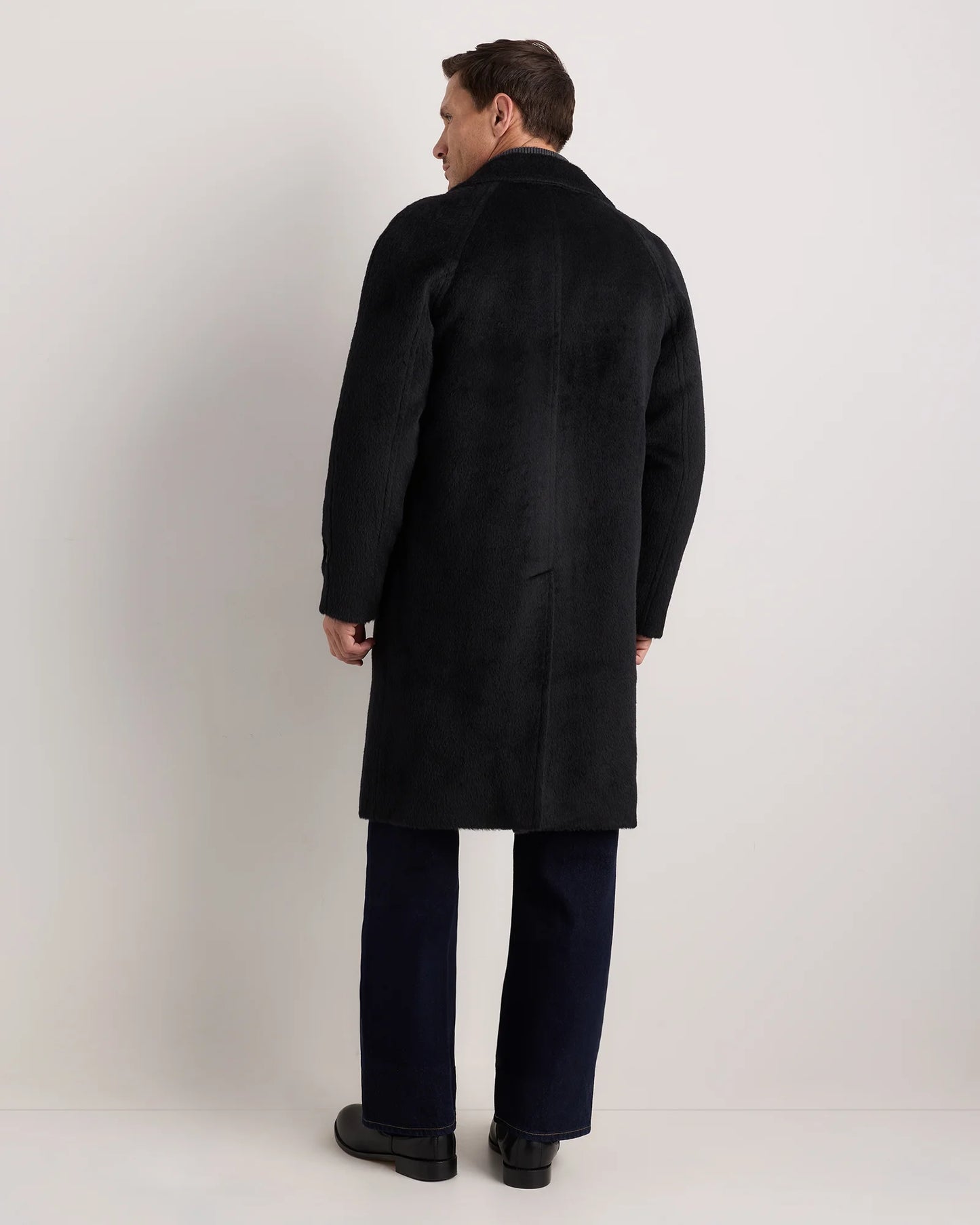 Alpaca-Wool Overcoat - S / Rustic Brown