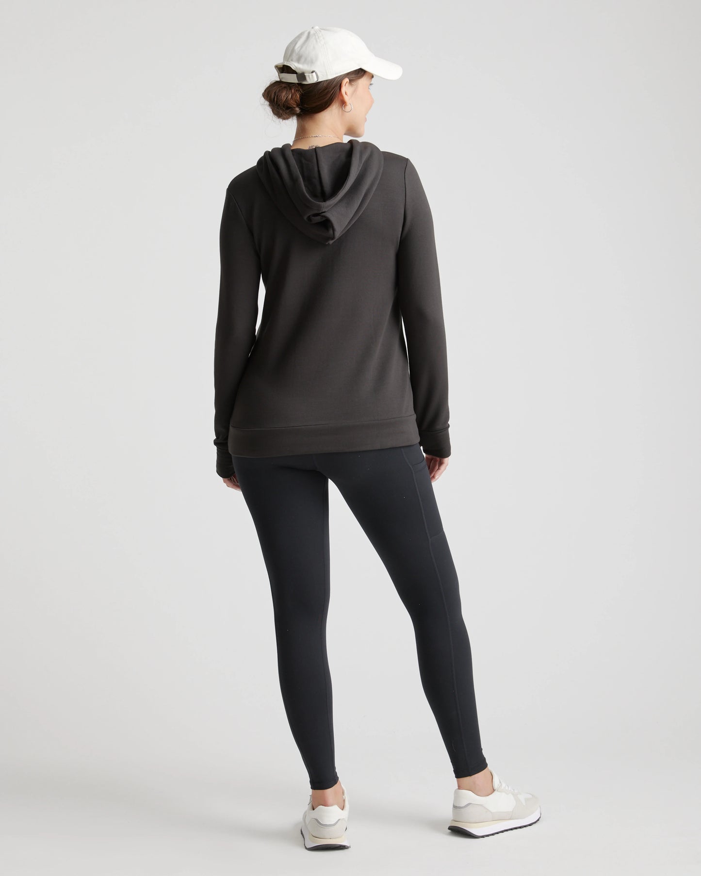 SuperSoft Fleece Maternity & Nursing Hoodie - XS / Off-White