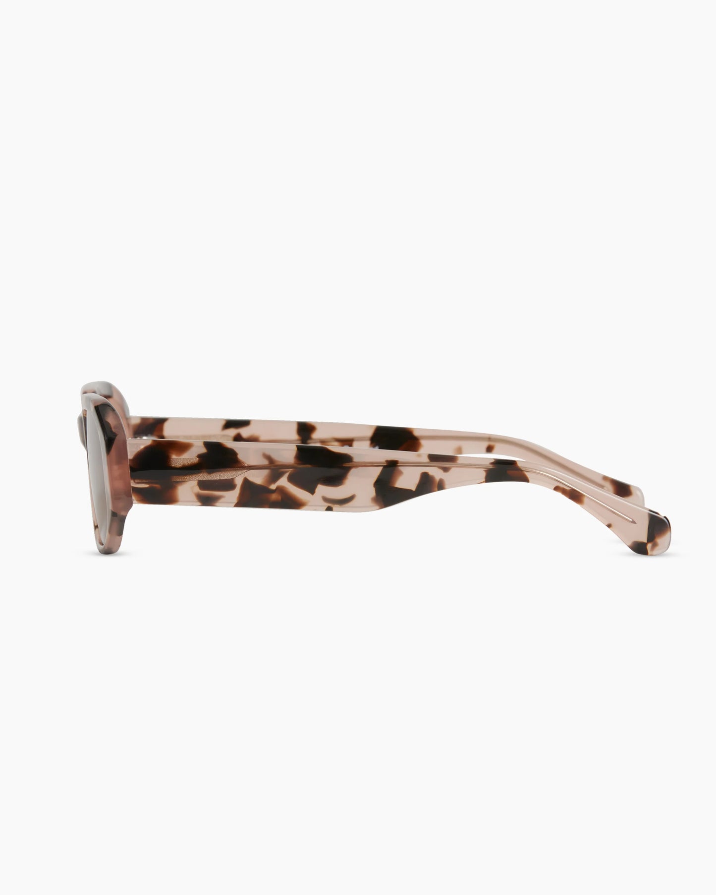 Cora Polarized Acetate Sunglasses - Wide / Black with Grey lens