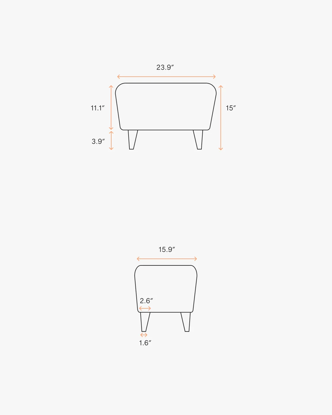 Teddy Boucle Petite Ottoman - One Size / Oatmeal