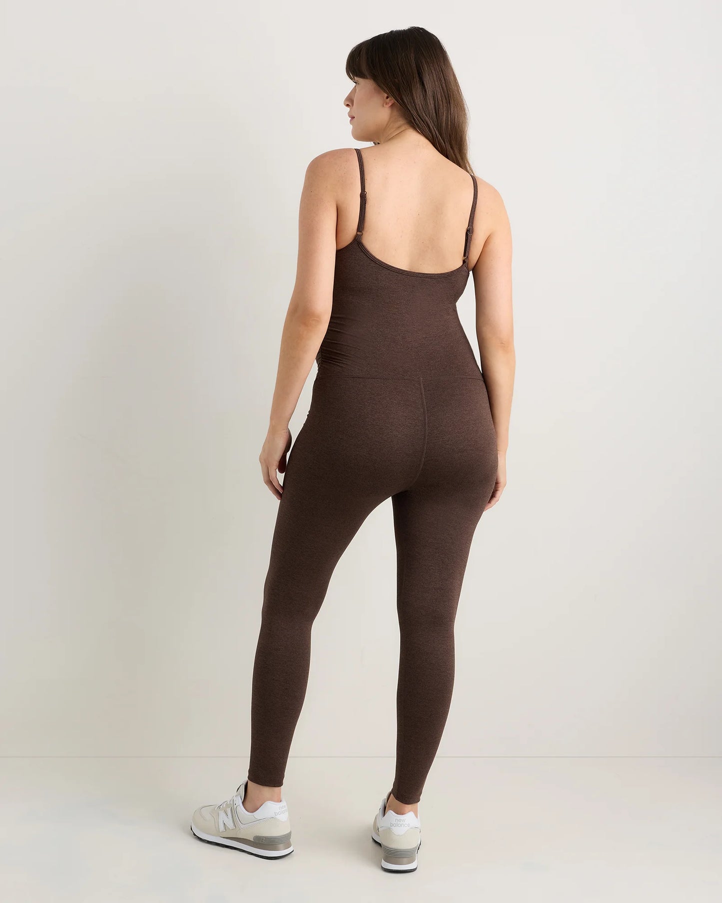 Ultra-Soft Maternity Jumpsuit - XS / Heather Black