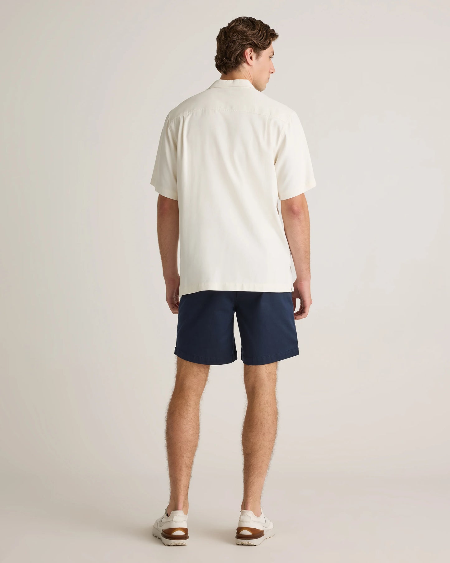 Cotton Chino Drawstring Shorts - 7" - S / Trellis