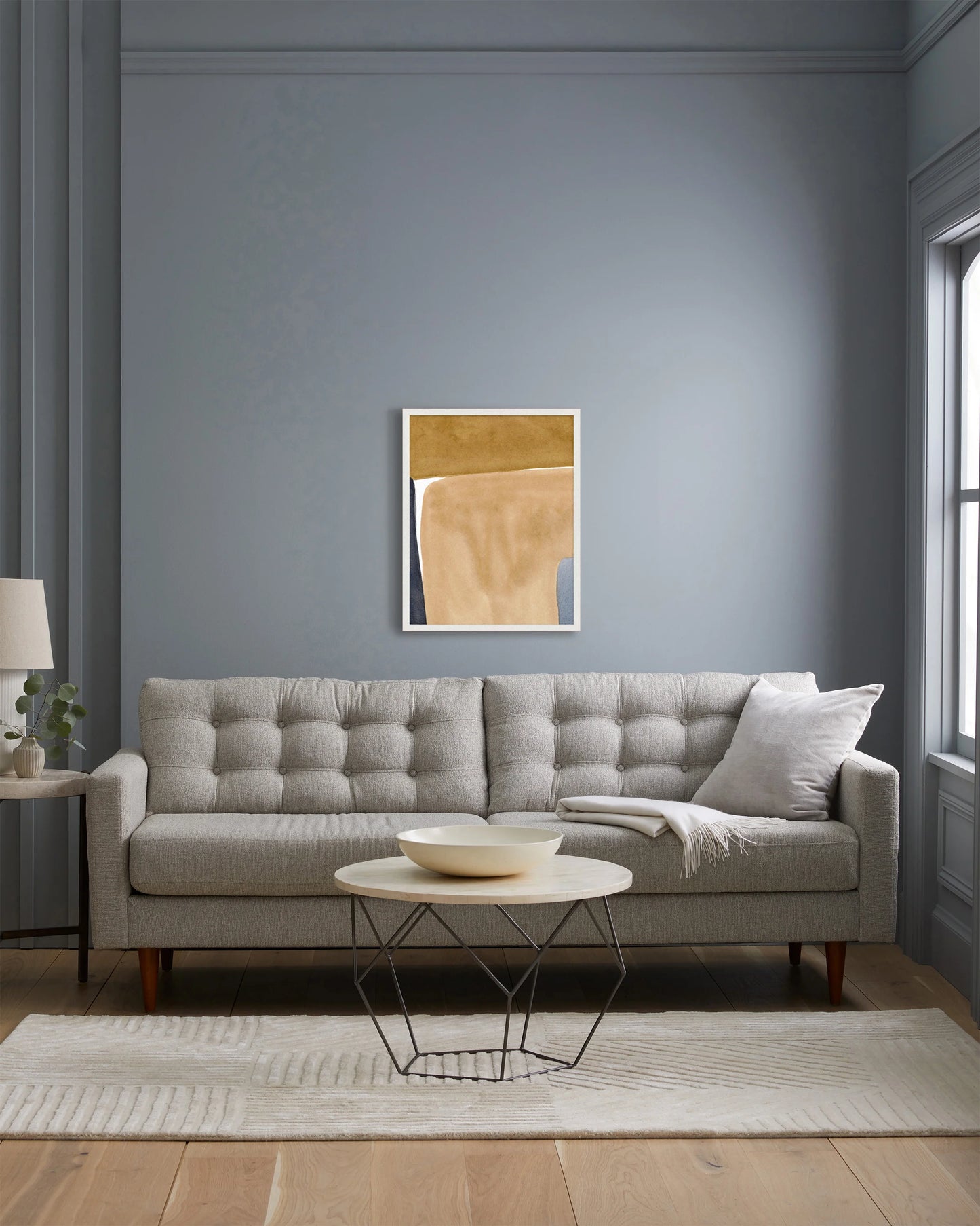 Suspension in Umber by Julia Balfour - 21.25"x26.25" / Oak
