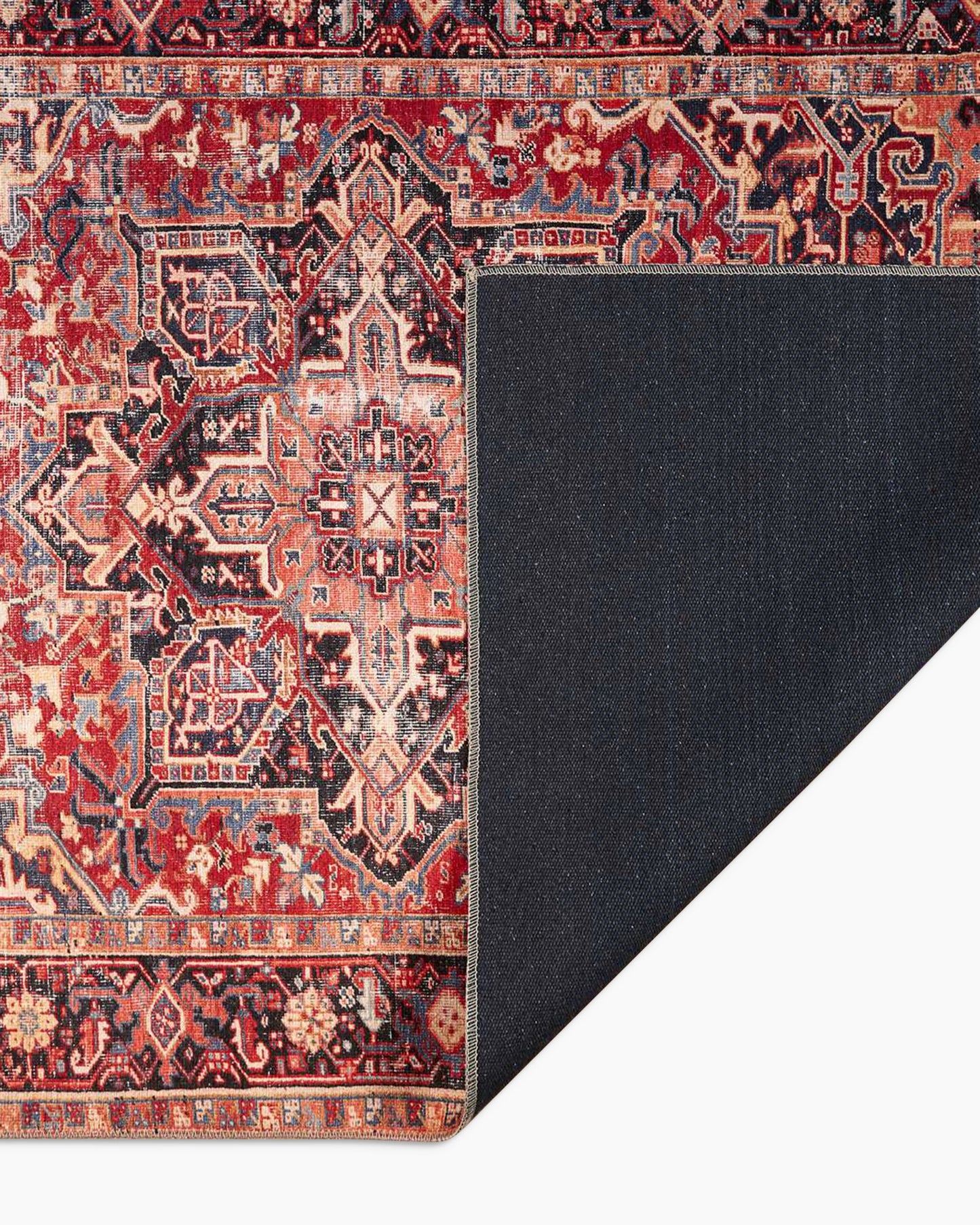 Athena Washable Rug - 3'9" x 5'6" / Red