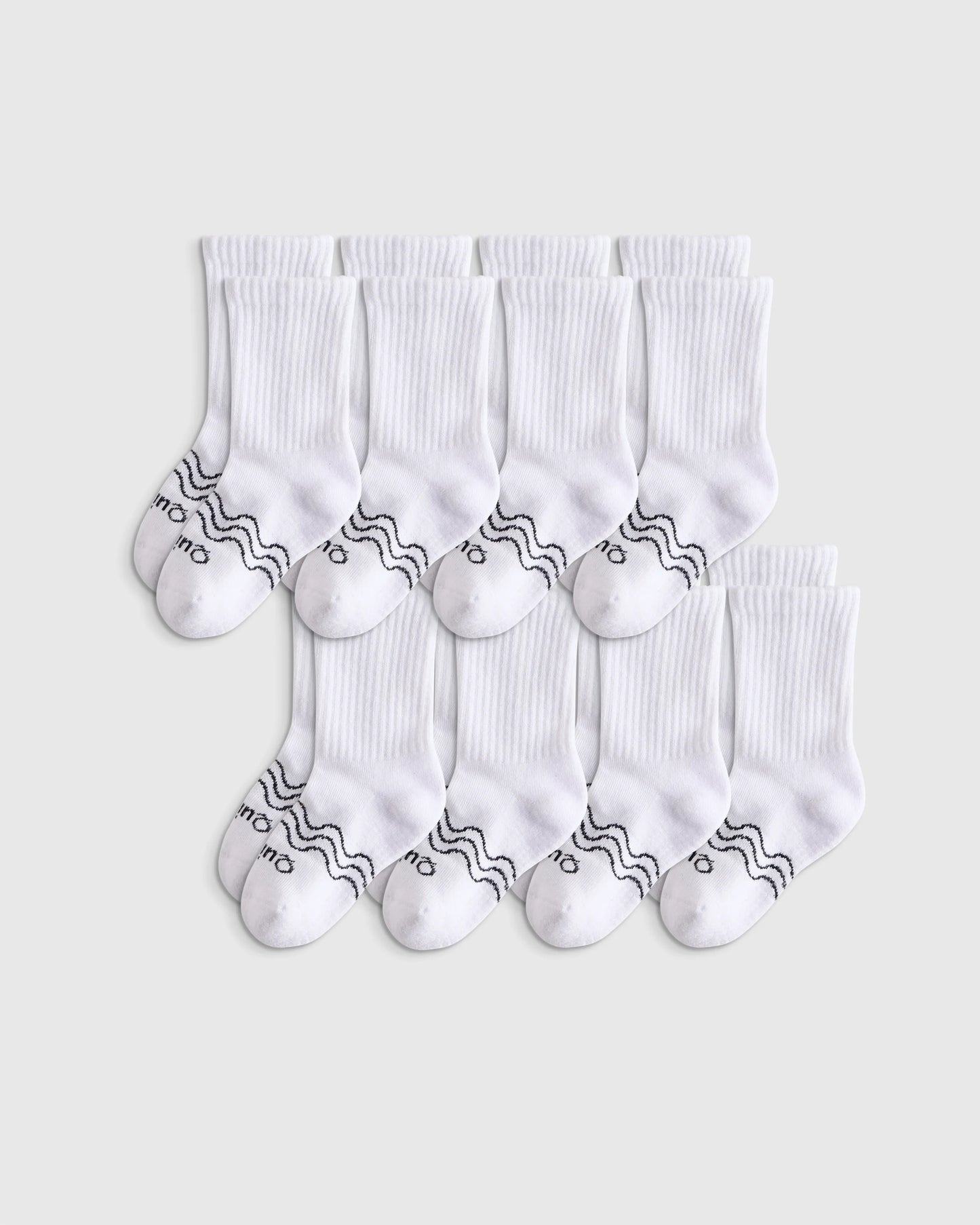 Organic Cotton Calf Sock 8-pack - 12M-24M / Neutral Multi