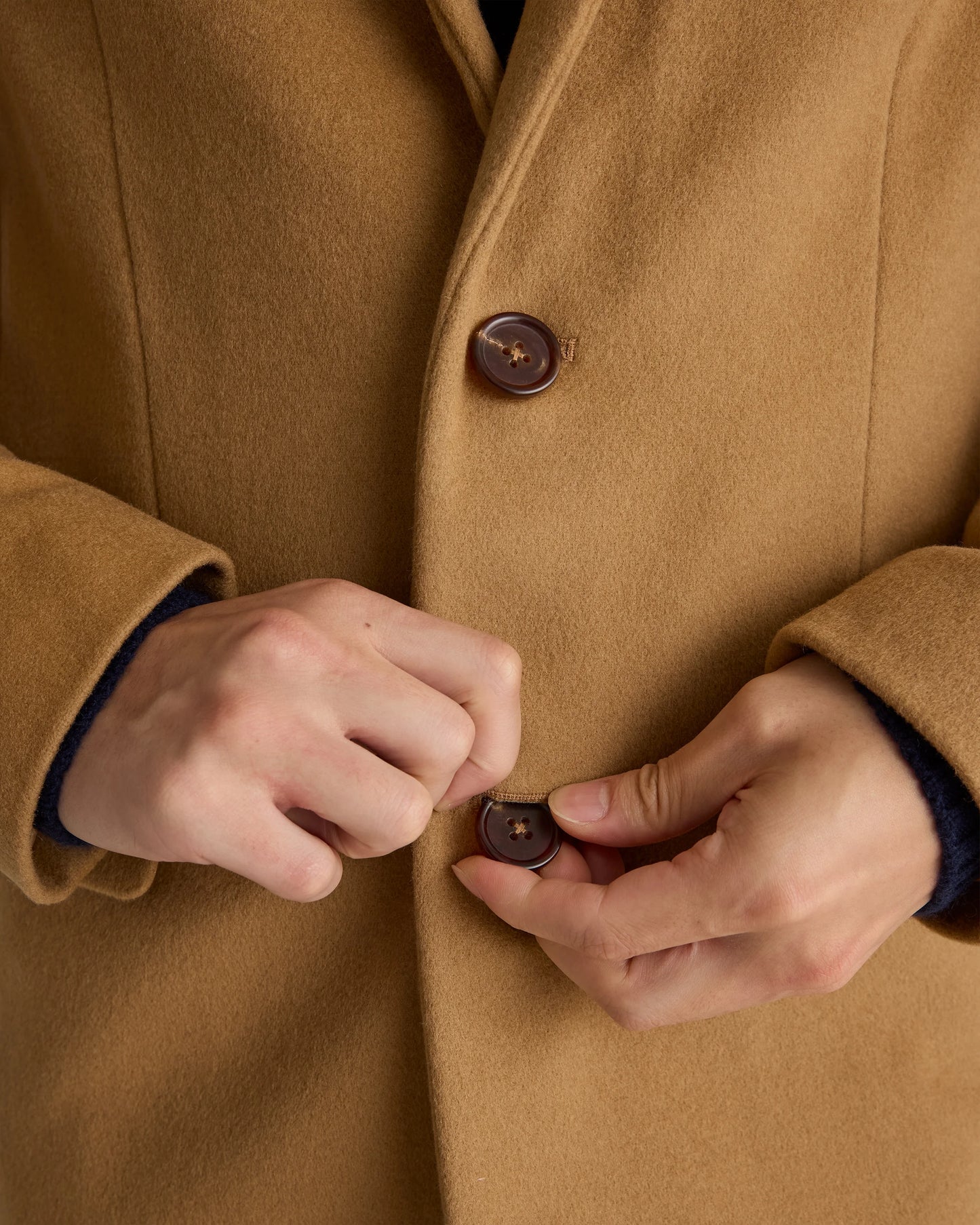 Italian Wool Overcoat - S / Heather Charcoal