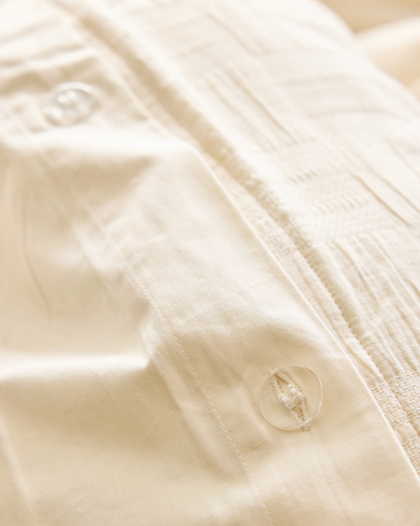 Checkered Matelasse Duvet Cover Set - Twin / Undyed