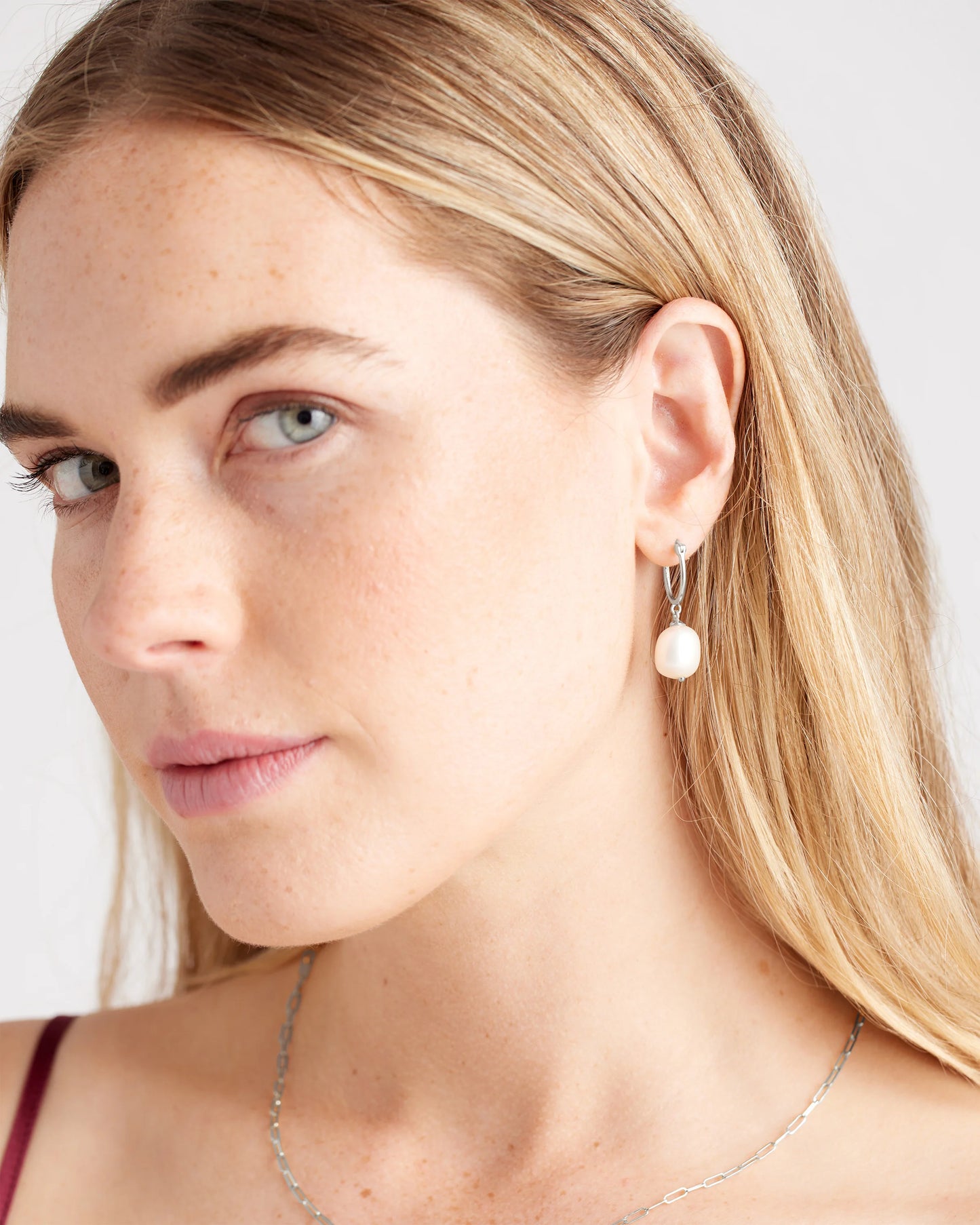 Freshwater Cultured Pearl Hoops - One Size / Gold Vermeil