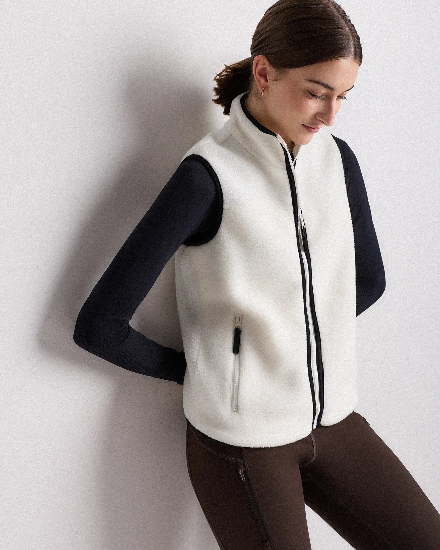 Sherpa Full-Zip Vest - XS / Black