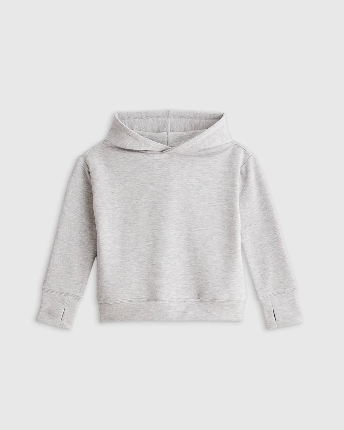 Girls SuperSoft Fleece Crop Pullover Hoodie - 6 / Off-White