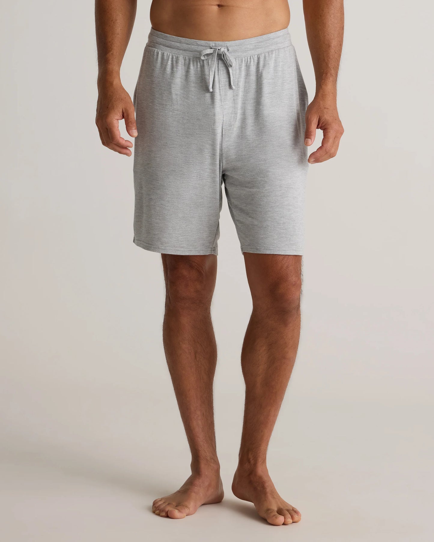 Bamboo Jersey Lounge Shorts - S / Heather Grey