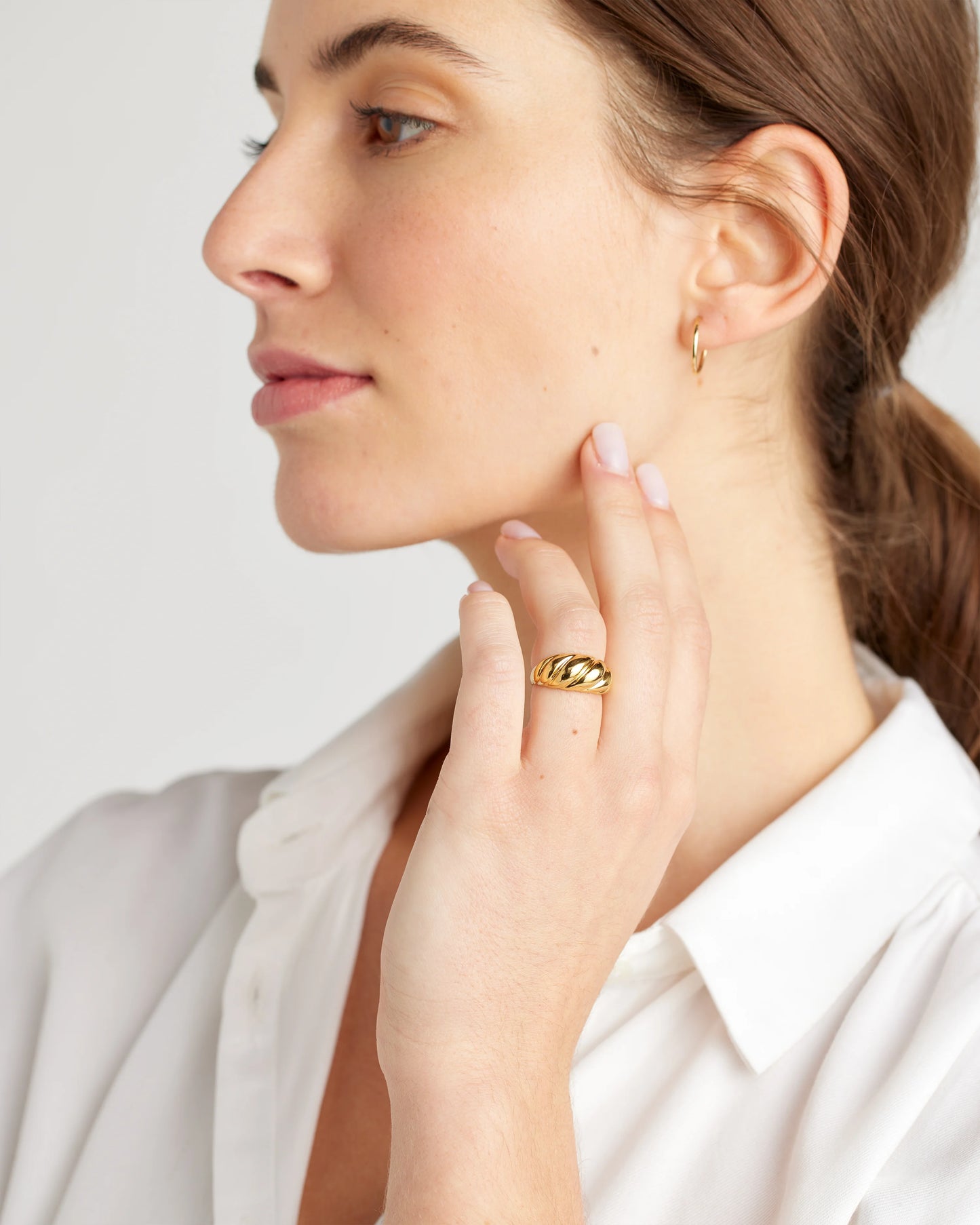 Croissant Ring - 4 / Gold Vermeil