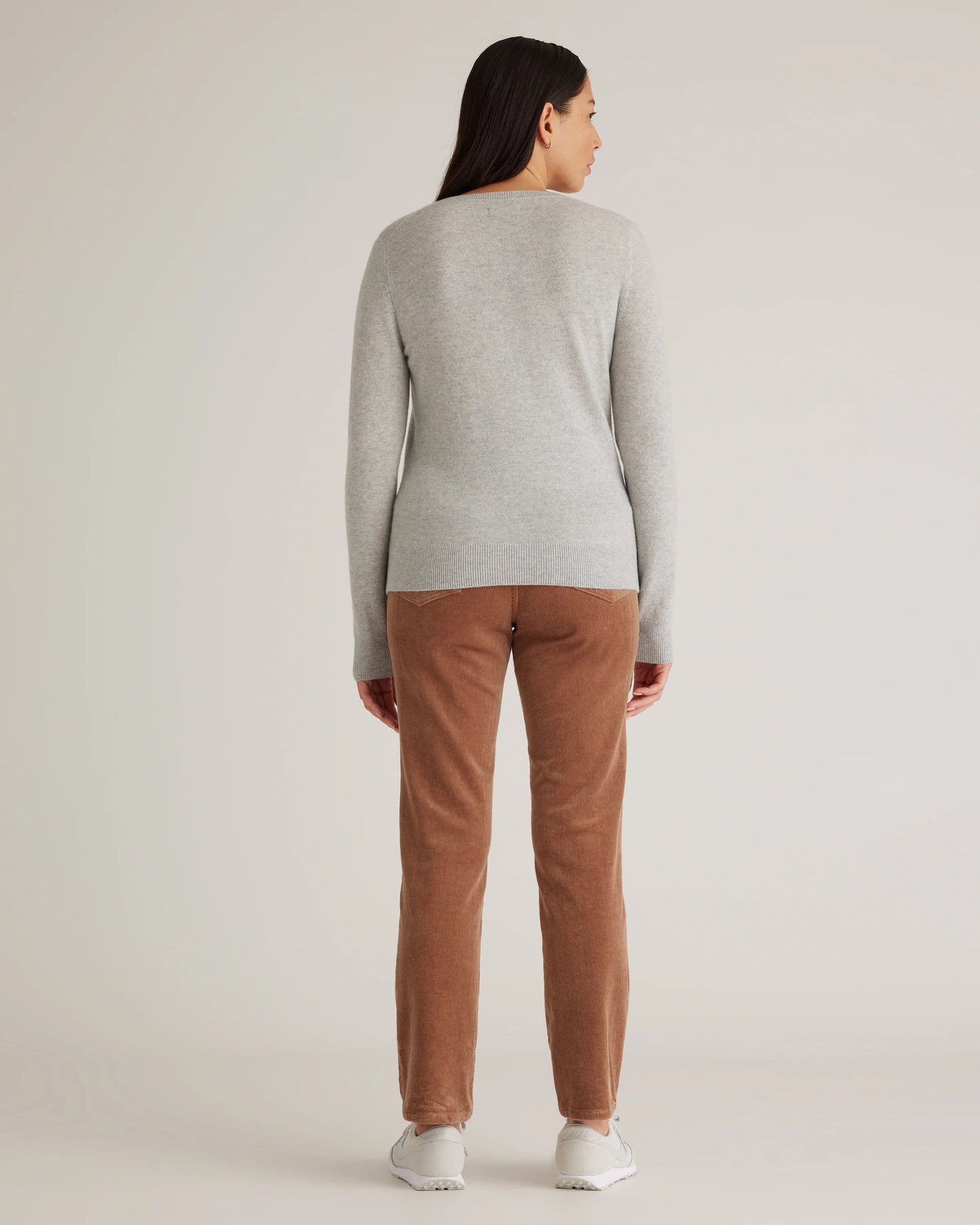 Organic Stretch Corduroy Straight Leg Pants - 0 / Espresso
