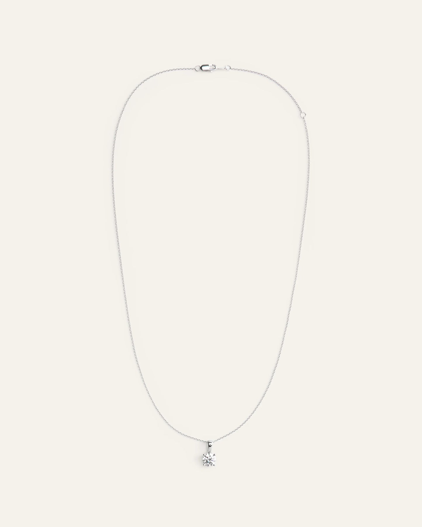14k Gold Lab Grown Diamond Solitaire Pendant - 1ct - One Size / Yellow Gold