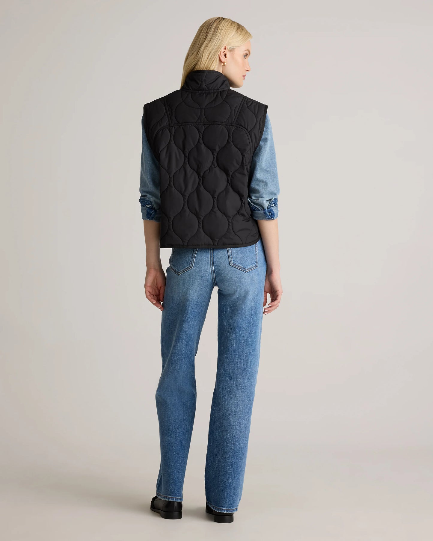 Featherless Quilted Puffer Vest - XS / Verdant Pine