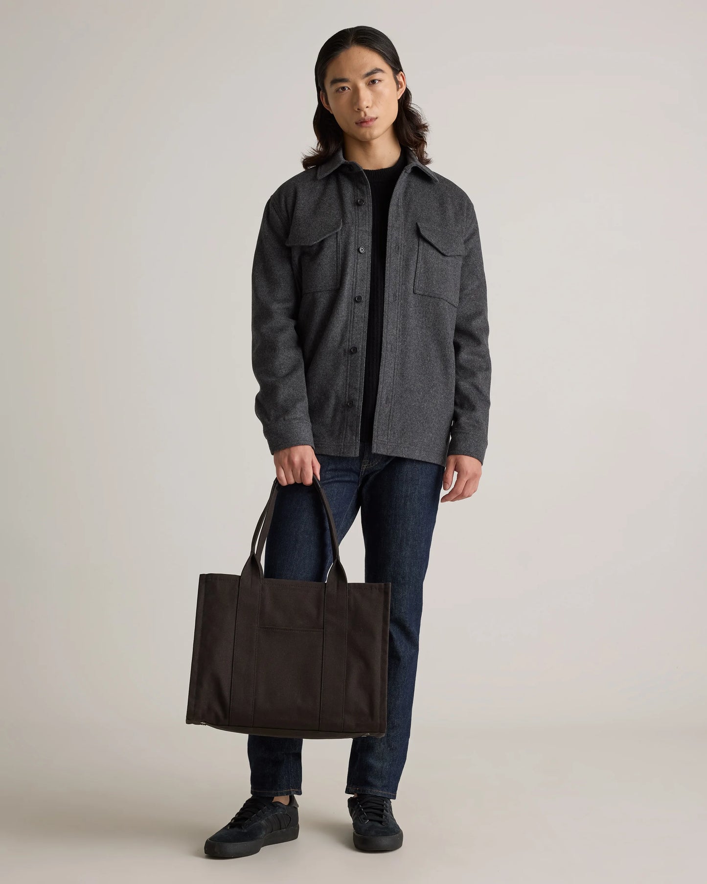Italian Wool Overshirt - XXXL / Black