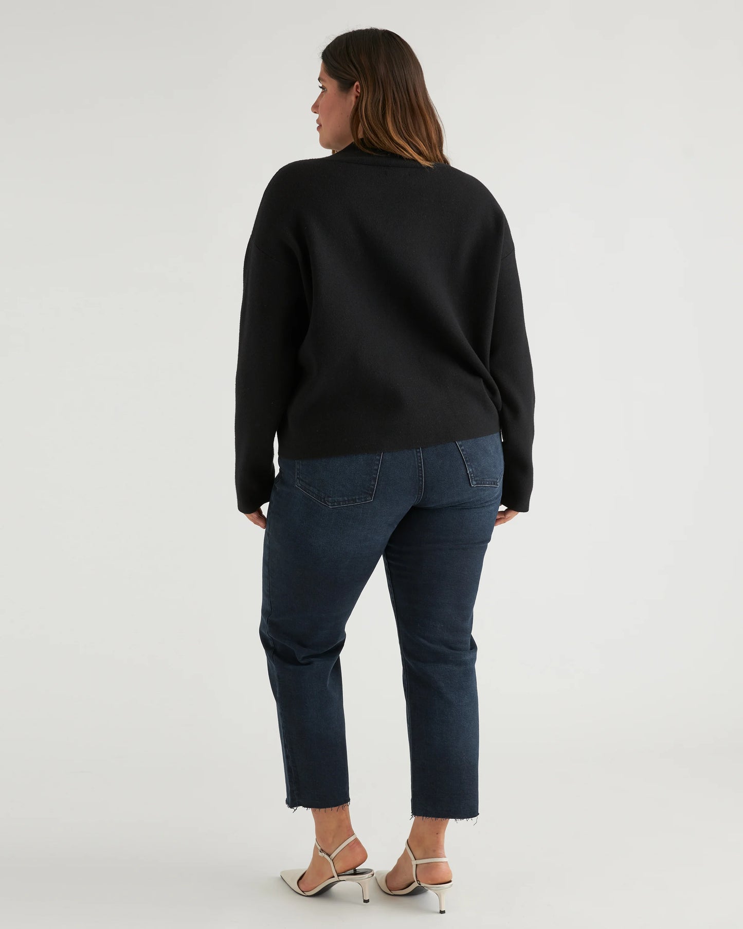 Eco-Knit Milano Stitch Mock Neck Pullover - XS / Warm Taupe