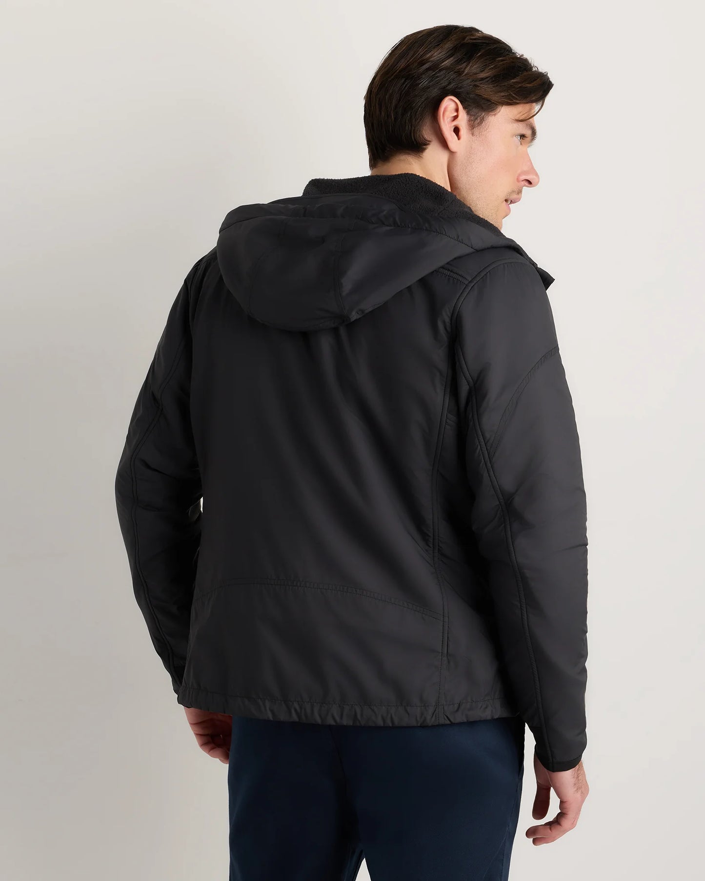 Weather Proof Fleece-Lined Hooded Jacket - S / Carbon Grey