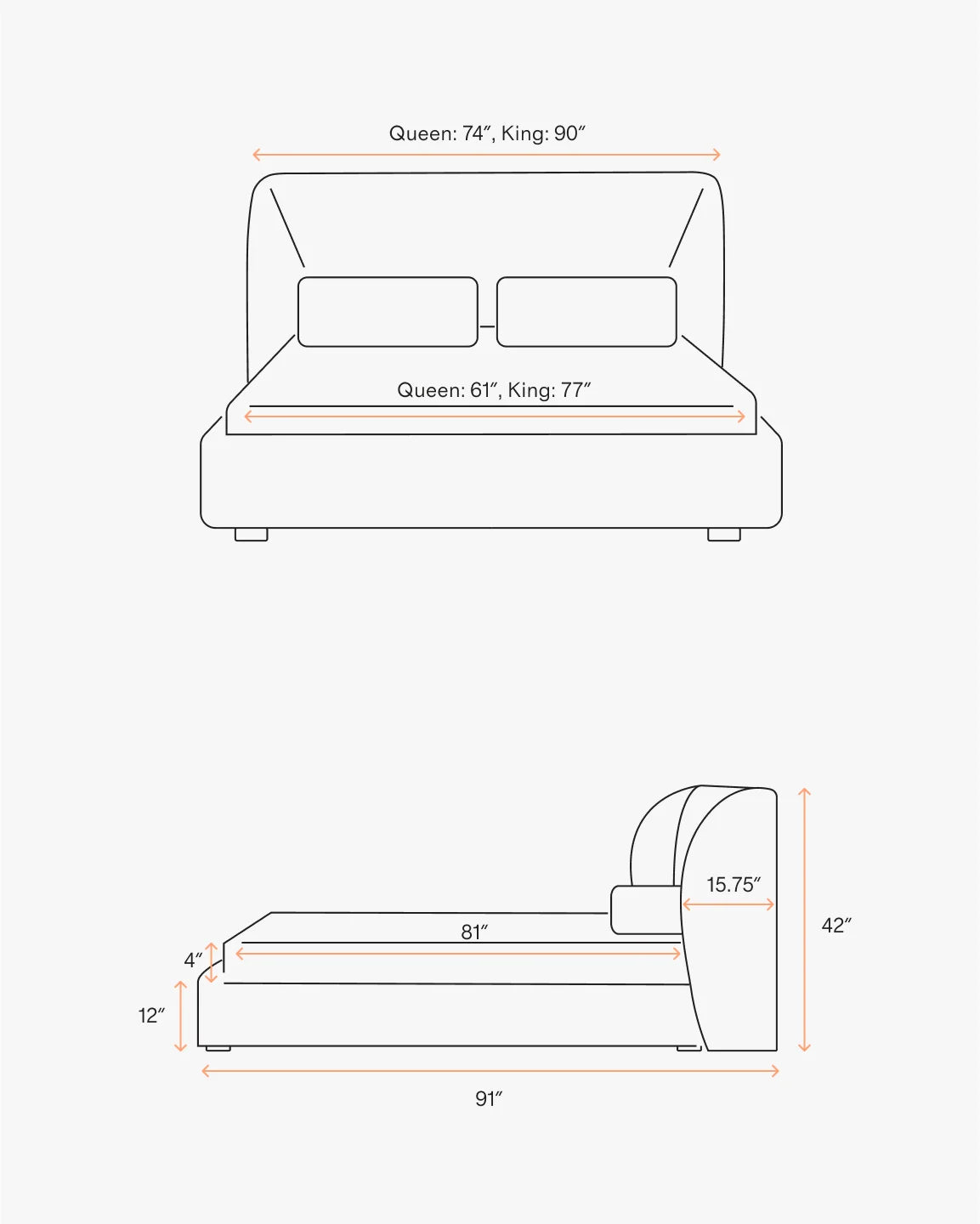 Performance Boucle Shelter Bed - Queen / Ivory