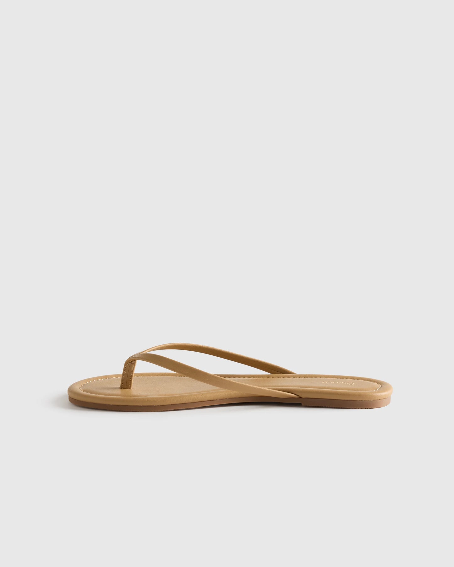 Italian Leather Flip Flops - 5 / Black