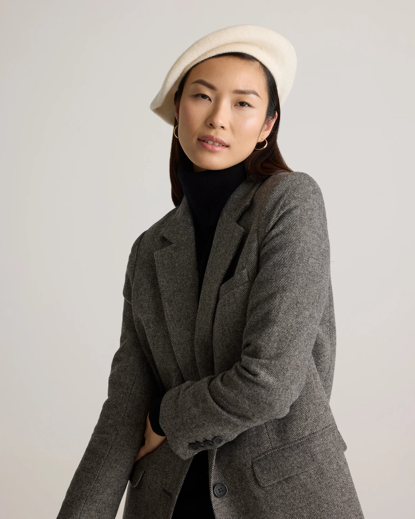 Mongolian Cashmere Beret - One Size / Varsity Red