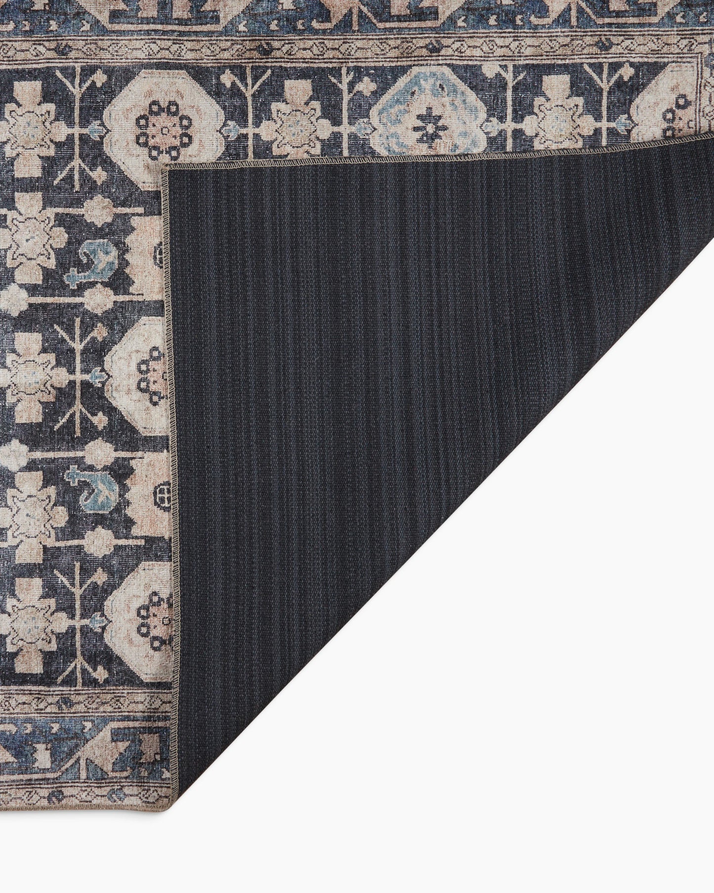 Calder Washable Rug - 3'9" x 5'6" / Navy