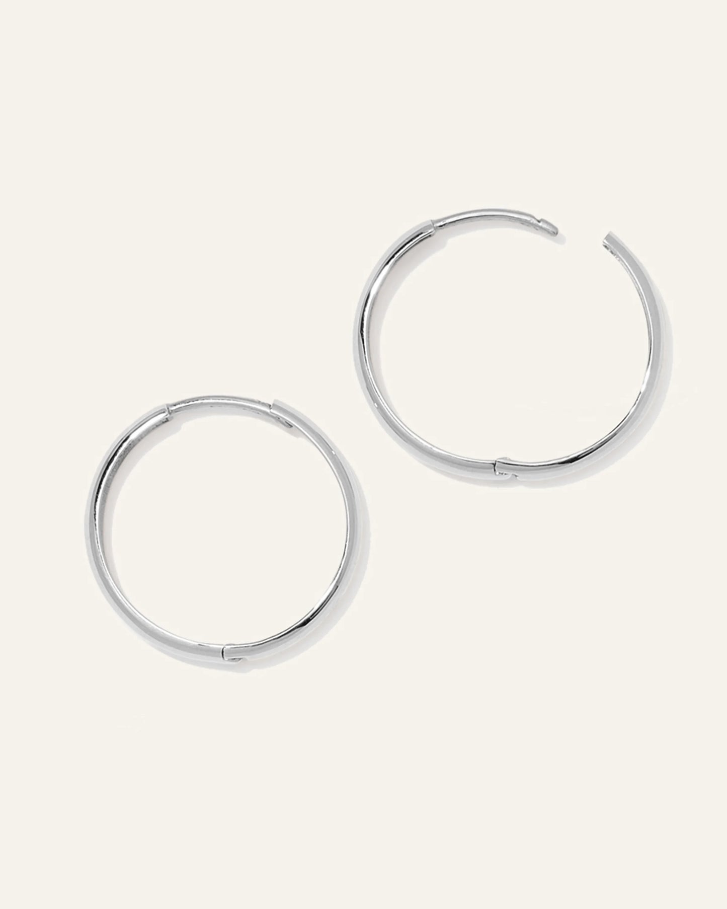 14K Gold Bold Hoops - One Size / Yellow Gold