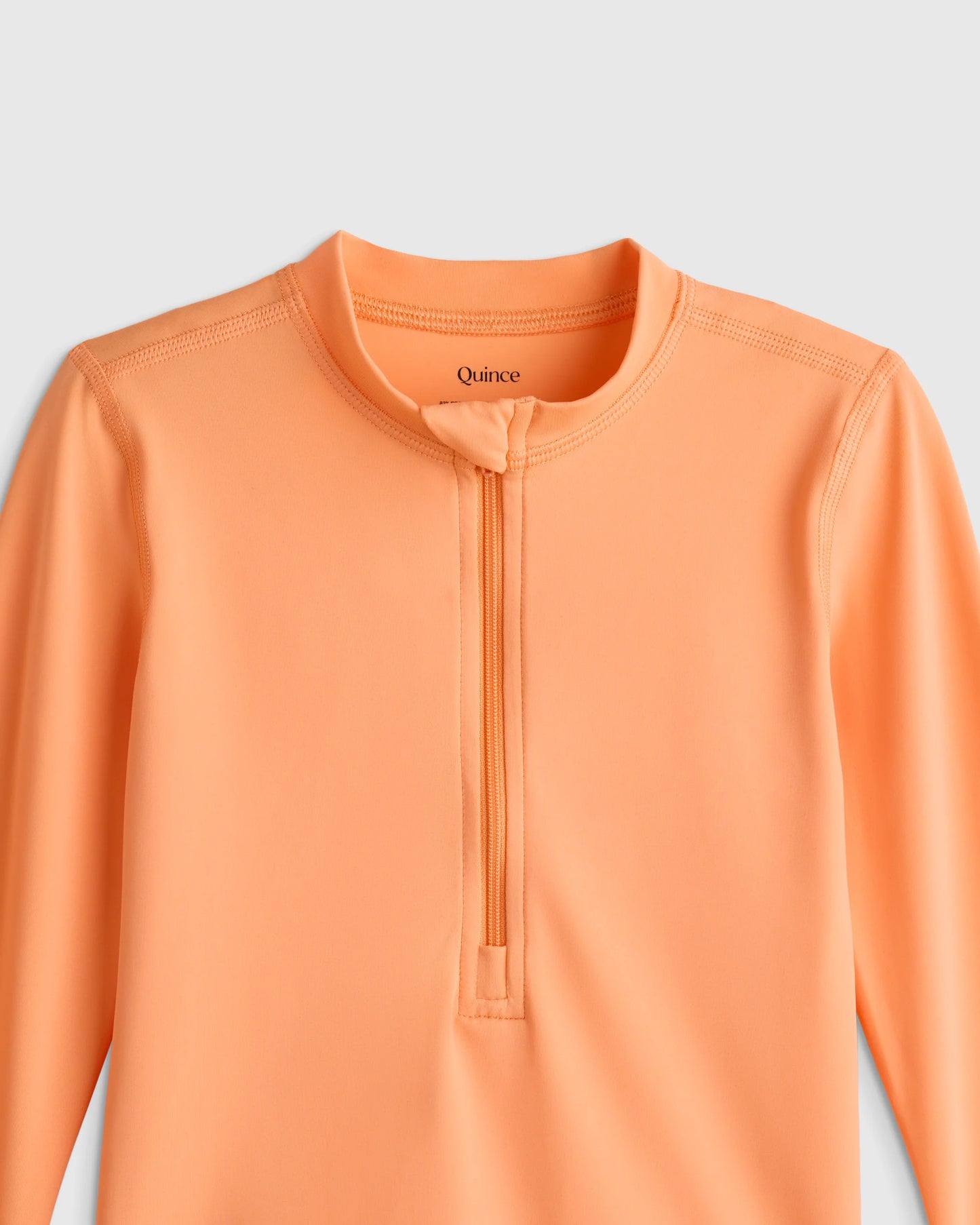 Long Sleeve Zip-Up Rash Guard - 2T / Yellow