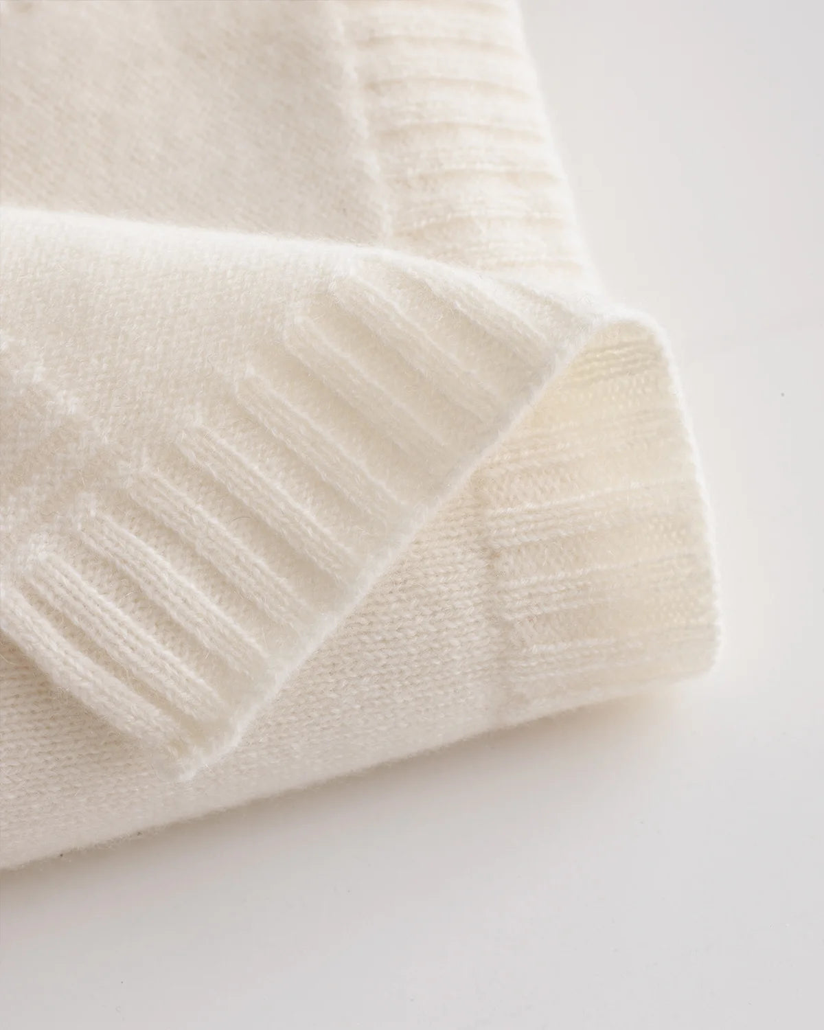 Mongolian Cashmere Luxe Knit Baby Blanket - One Size / True Navy