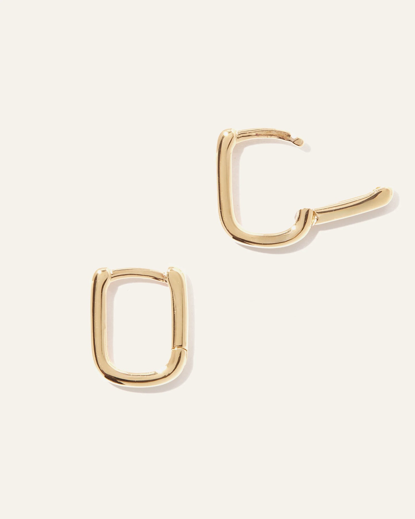 Mini U Hoops - One Size / Gold Vermeil