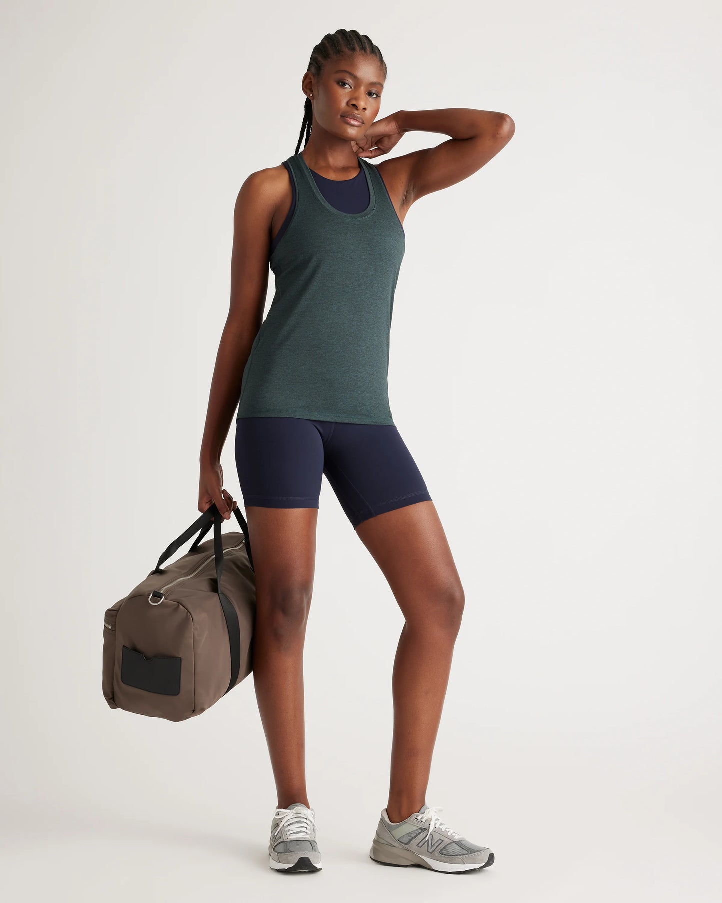 Flowknit Breeze Racerback Tank - XS / Heather Green