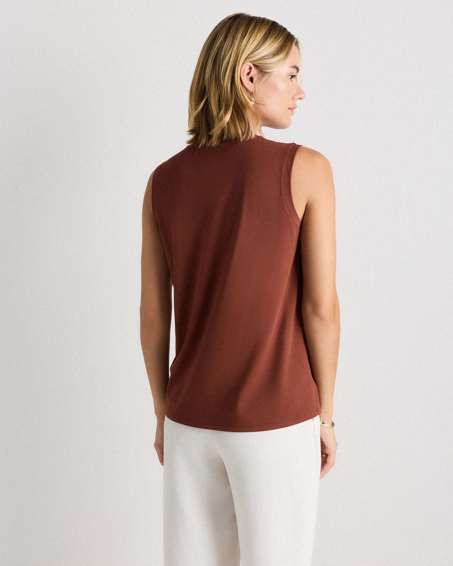 Cotton Modal Muscle Tank - XS / White