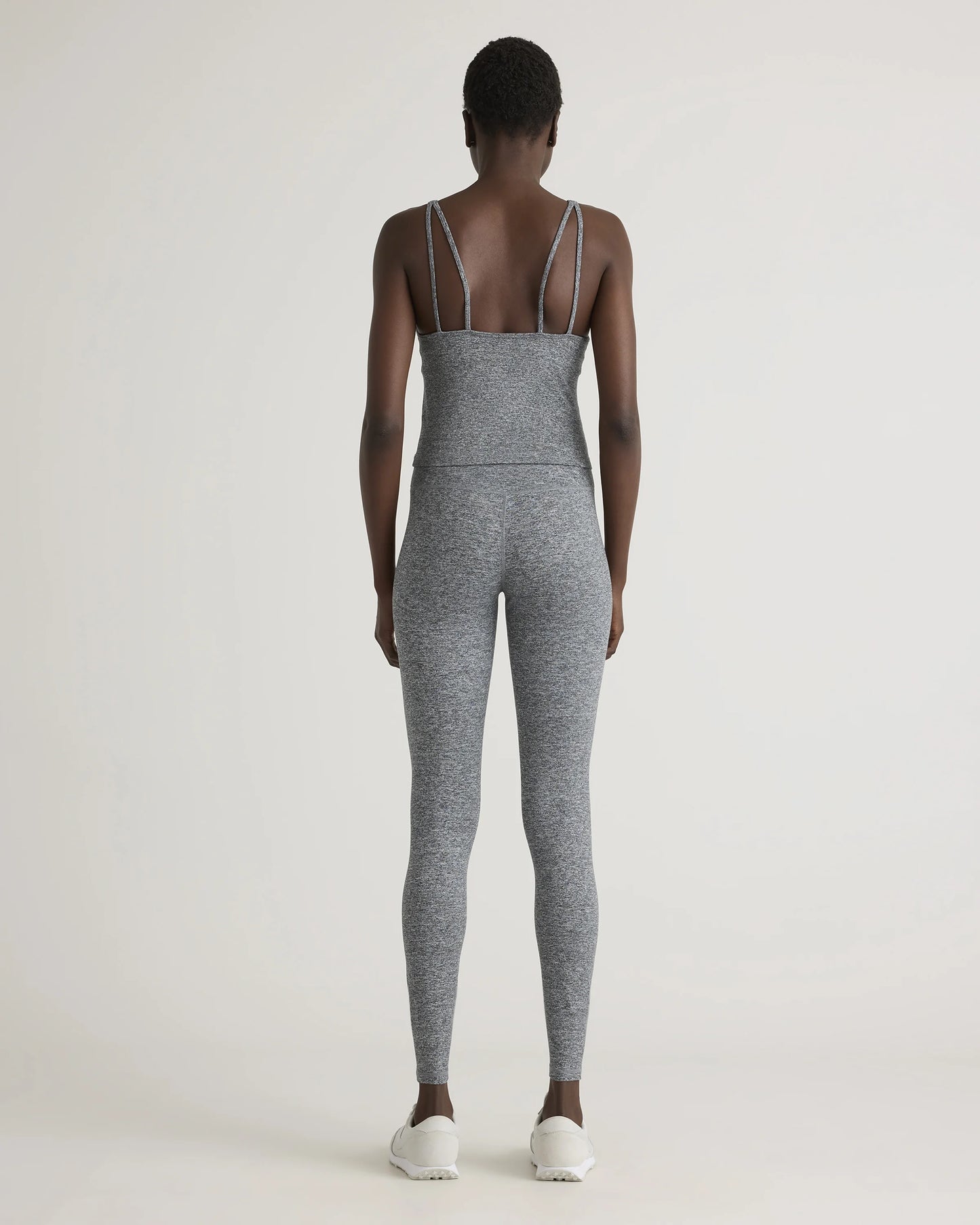 Ultra-Soft Strappy Cropped Tank - XS / Heather Grey