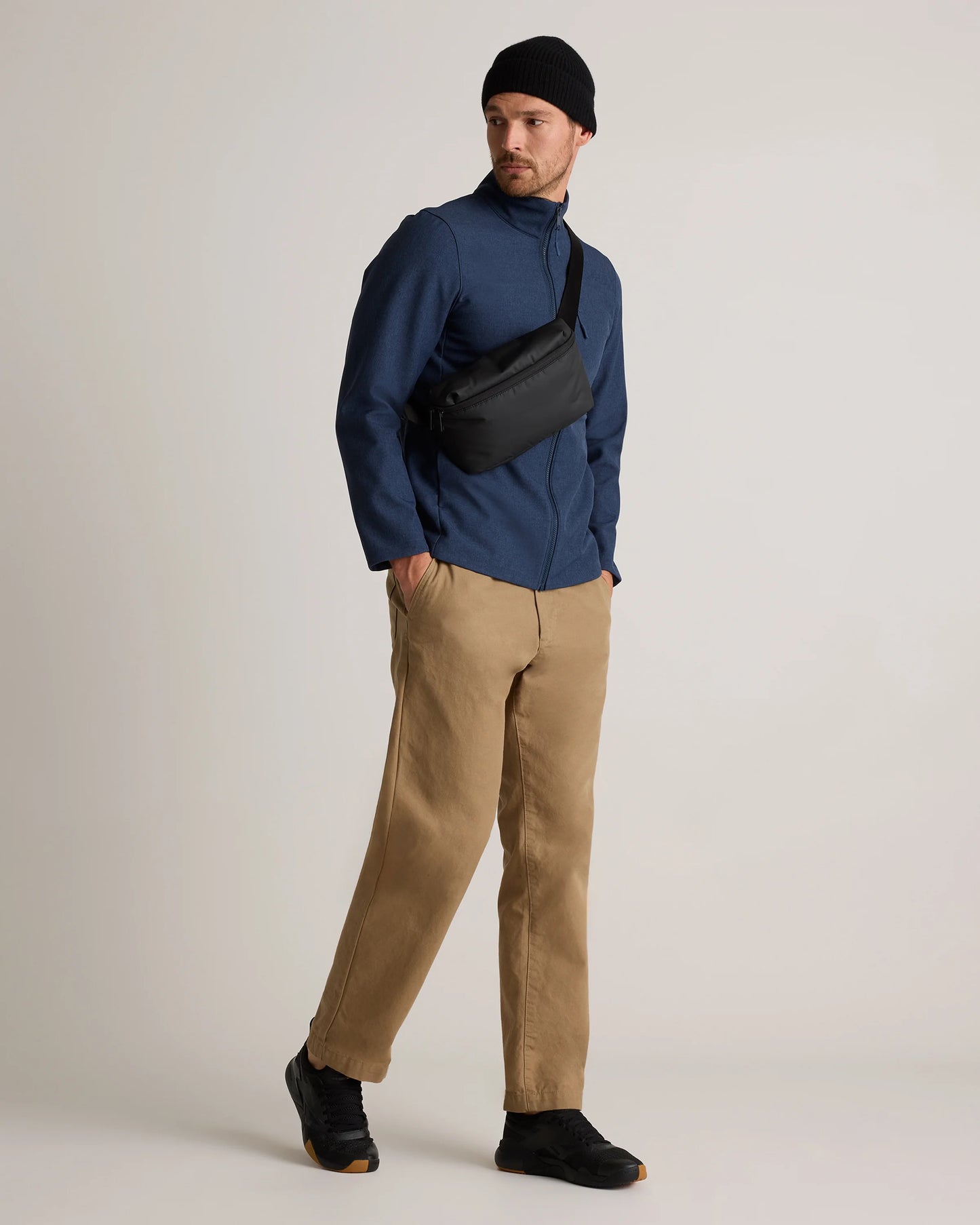 Softshell Fleece-Lined Full-Zip Jacket - S / Heather Shady Charcoal